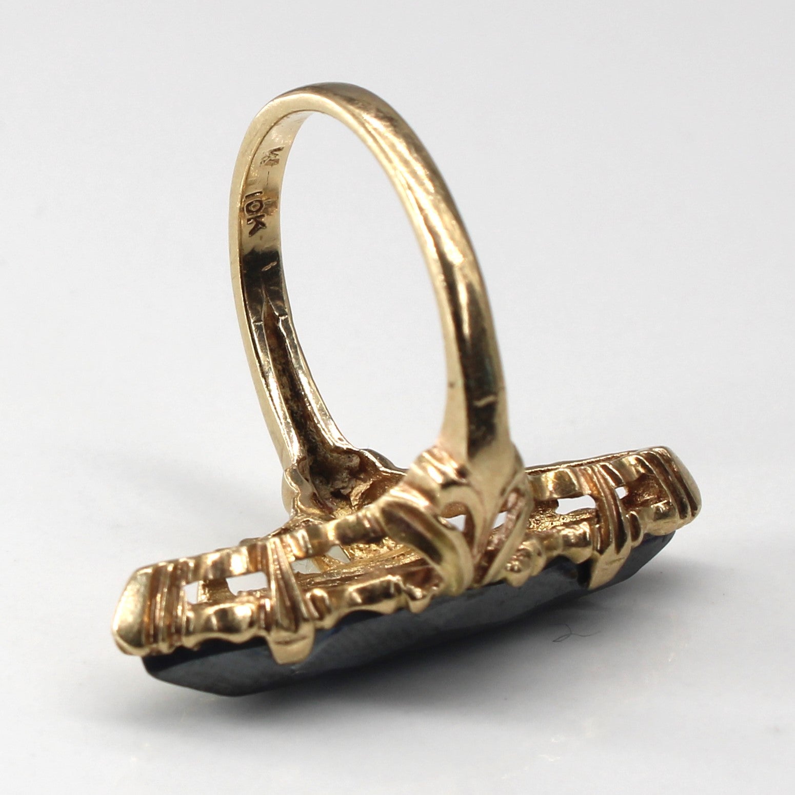Solitaire Hematite Ring | 5.00ct | SZ 5.75 |
