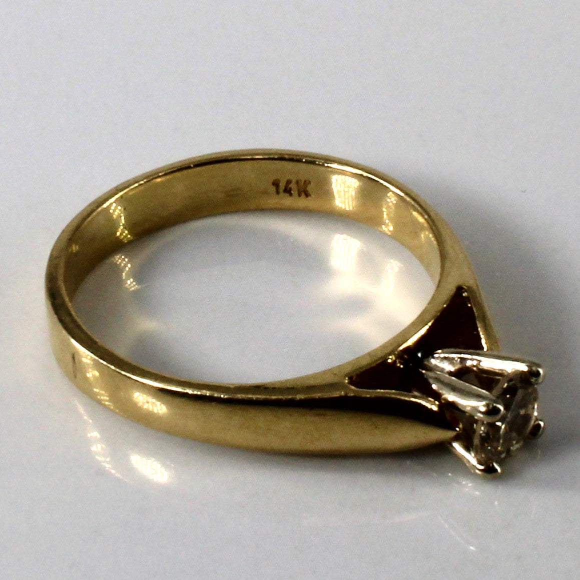 Classic Solitaire Diamond Ring | 0.31ct | SZ 5.75 |