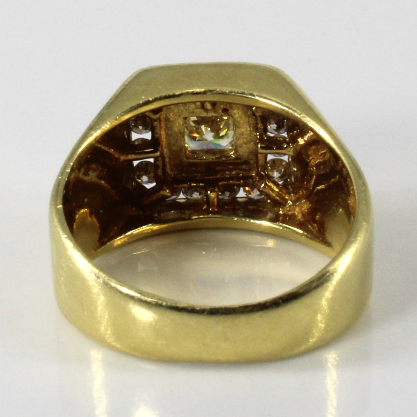 Halo Style Channel Set Diamond Ring | 0.83ctw | SZ 6.25 |