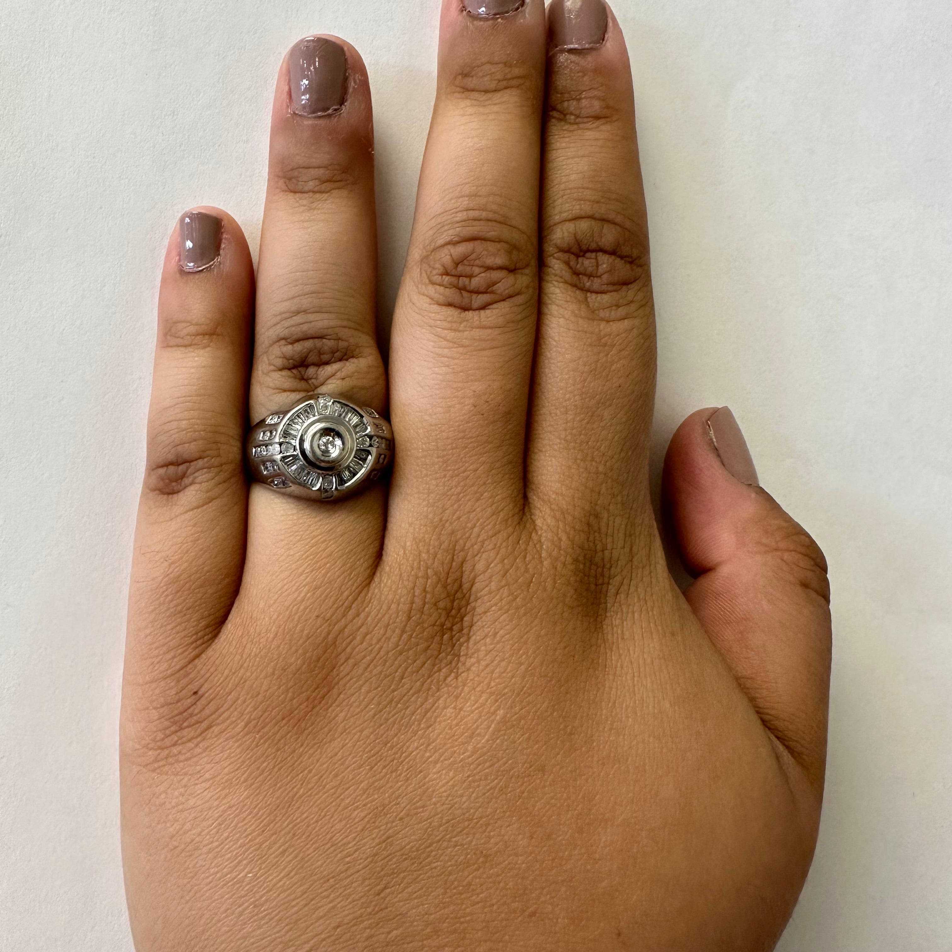 Diamond Halo Ring | 1.02ctw | SZ 8.25 |