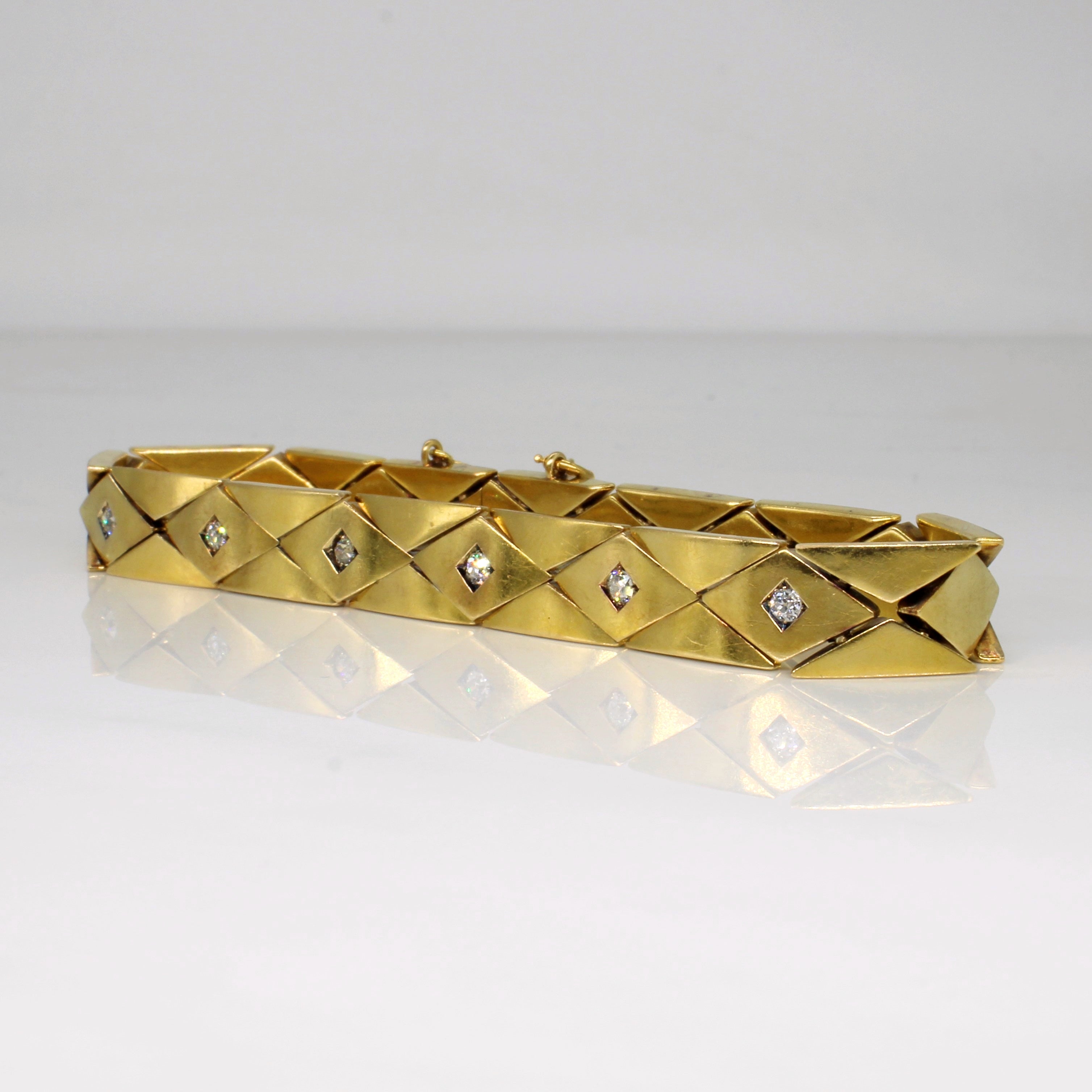 European Cut Diamond Bracelet | 0.30ctw | 7.5" |
