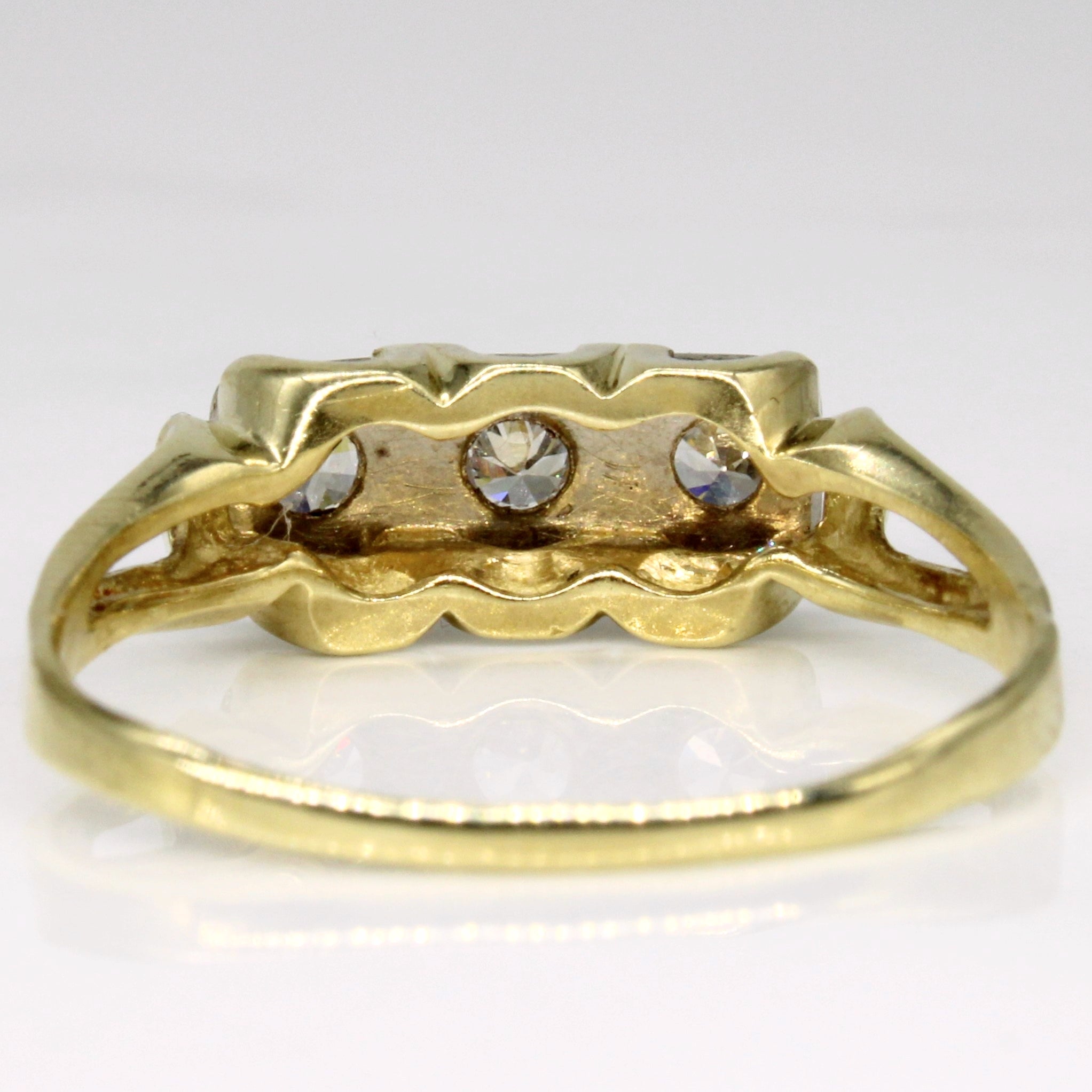 Three Stone Diamond Ring | 0.30ctw | SZ 10.25 |