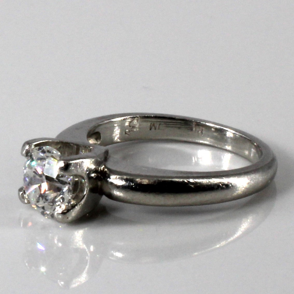 Platinum Solitaire Diamond Engagement Ring | 1.12ct | SZ 5.5 |
