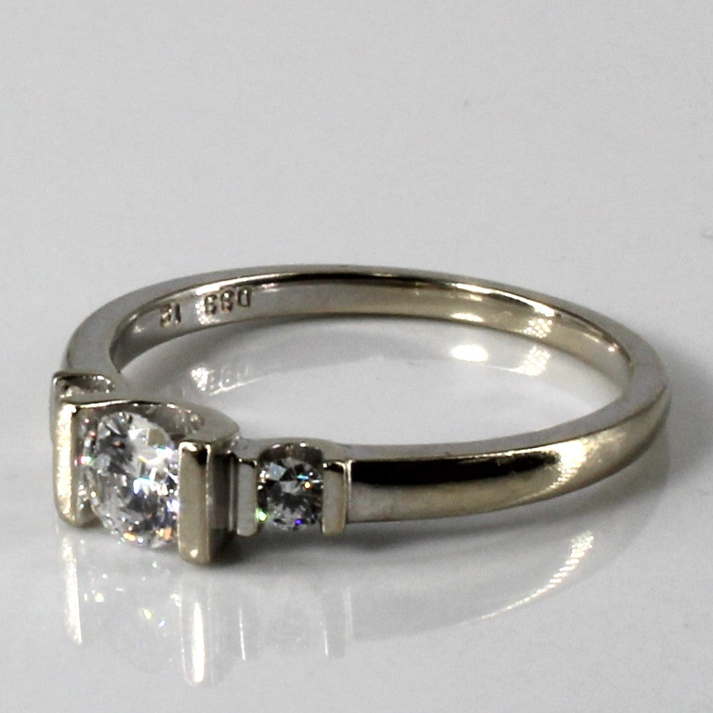 Three Stone Diamond Ring | 0.44ctw | SZ 6.75 |