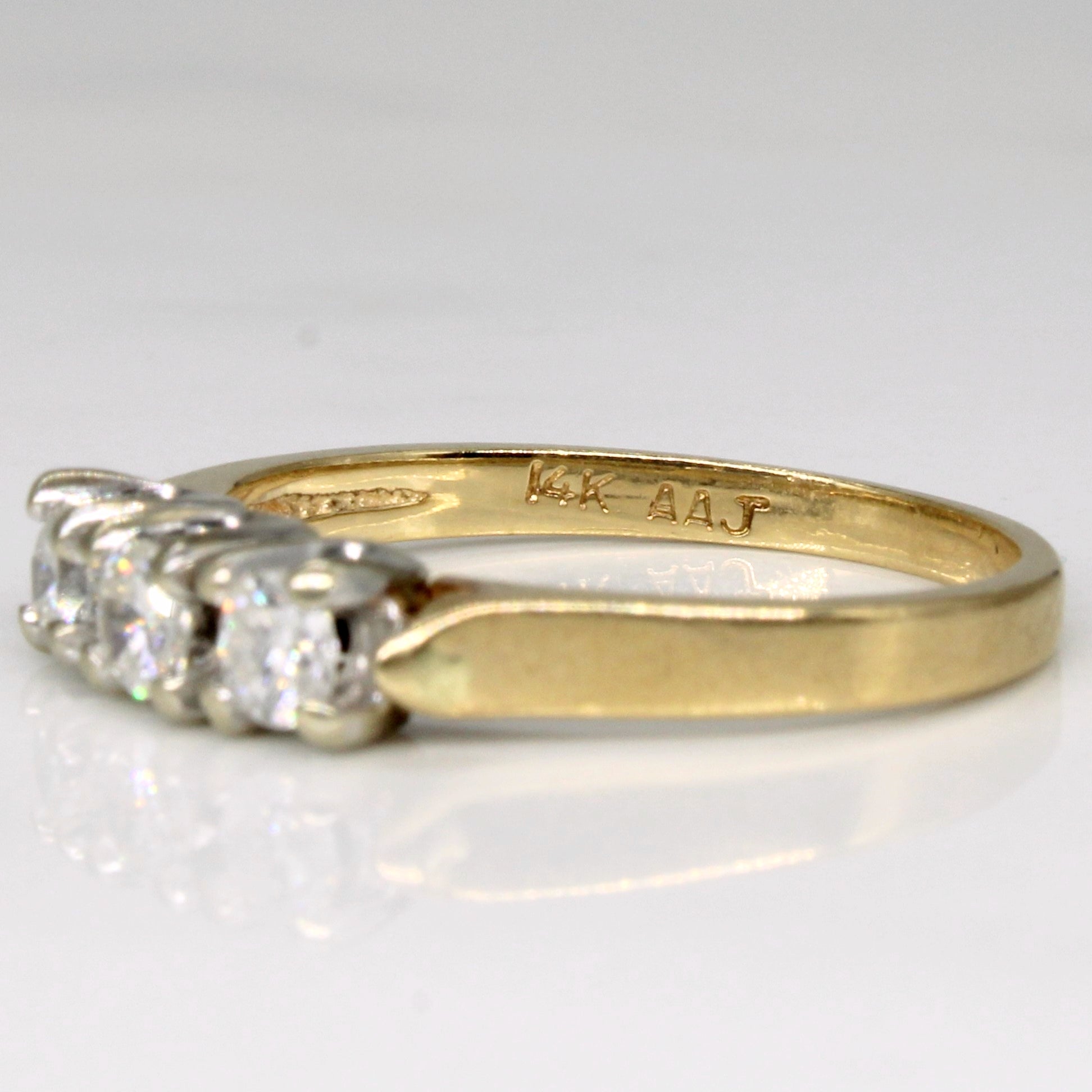 Three Stone Diamond Ring | 0.30ctw | SZ 5.75 |