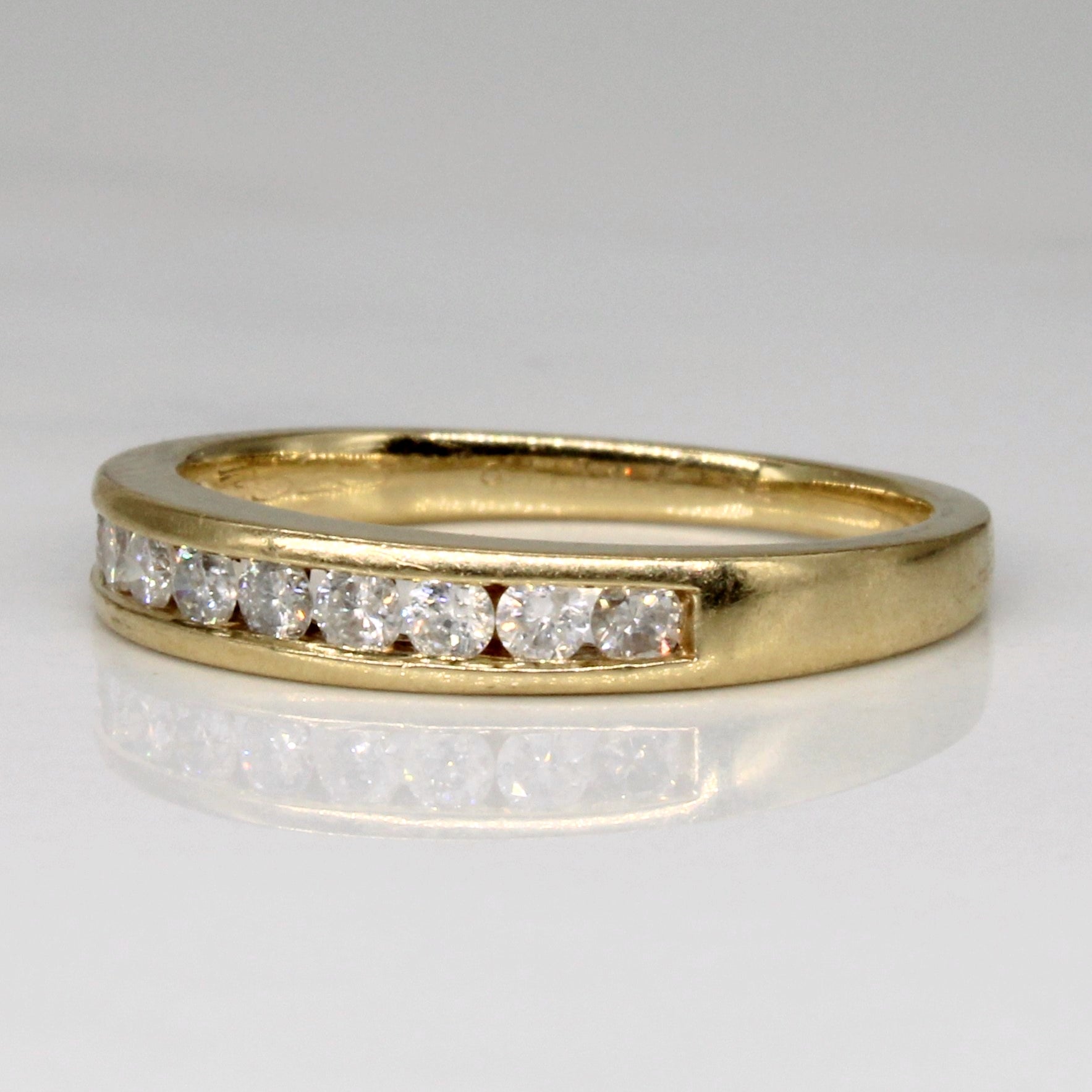 Bague sertie de diamants en canal | 0,20 ct | Taille 4,75 |