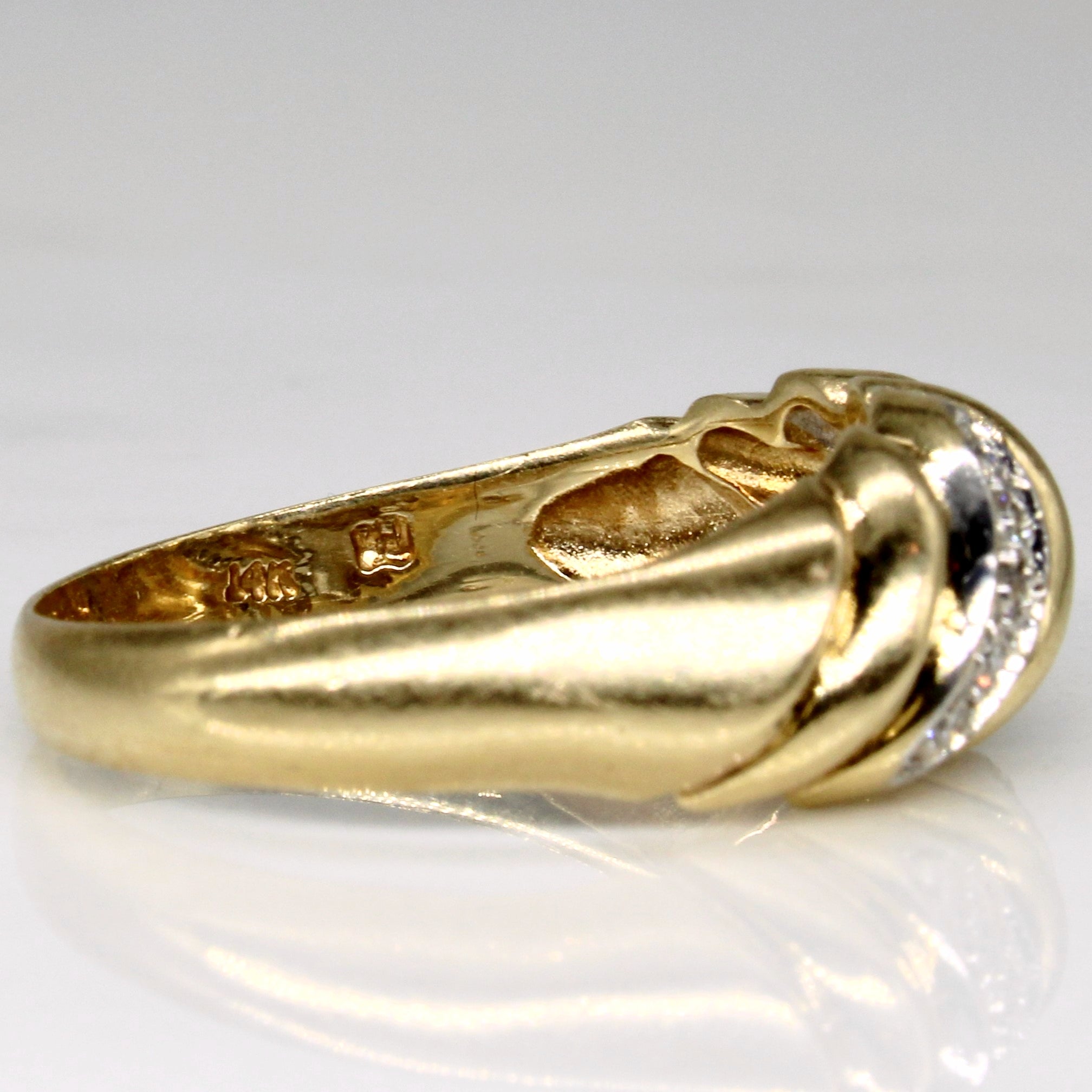 Diamond Waterfall Ring | 0.10ctw | SZ 7.75 |