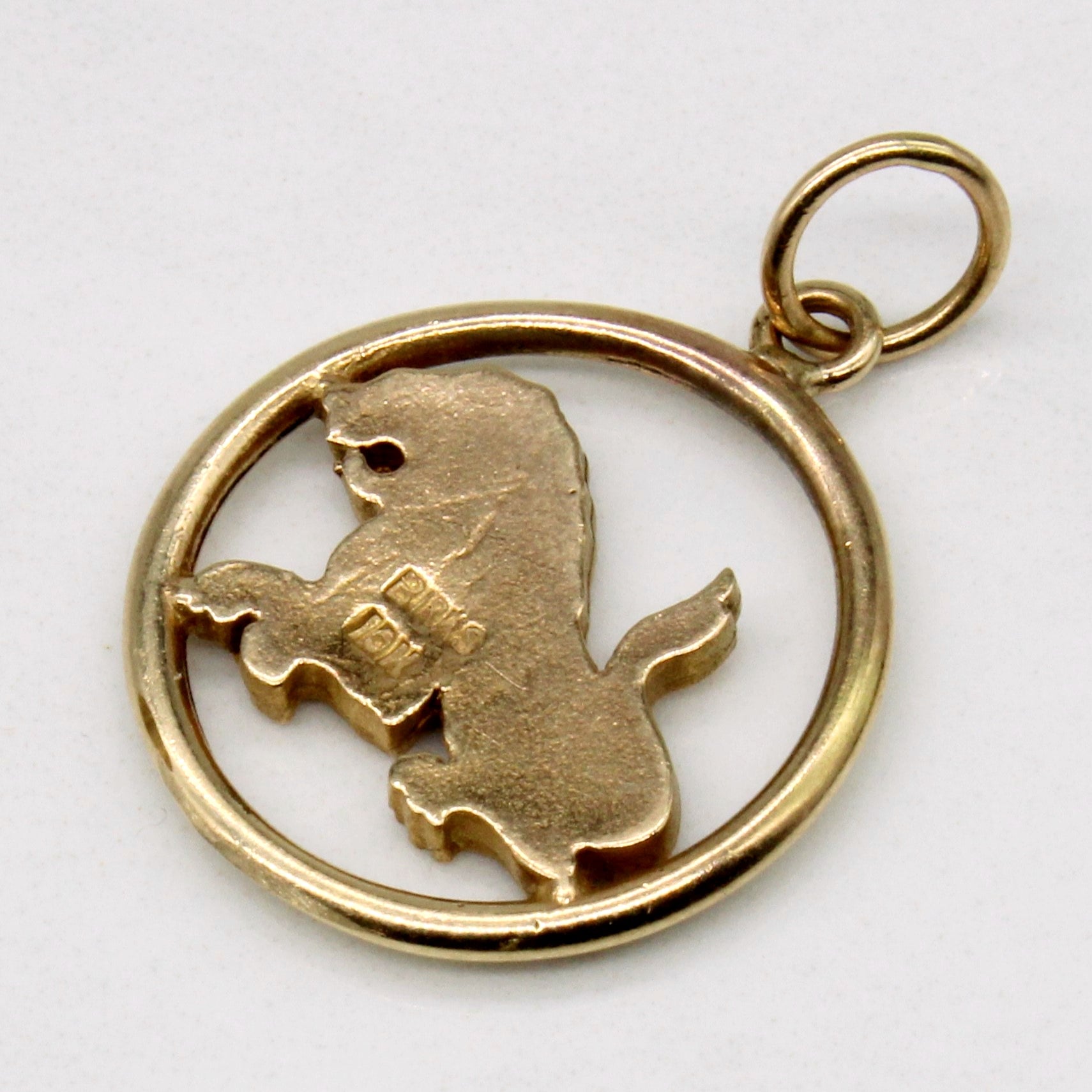 10k Yellow Gold Lion Charm