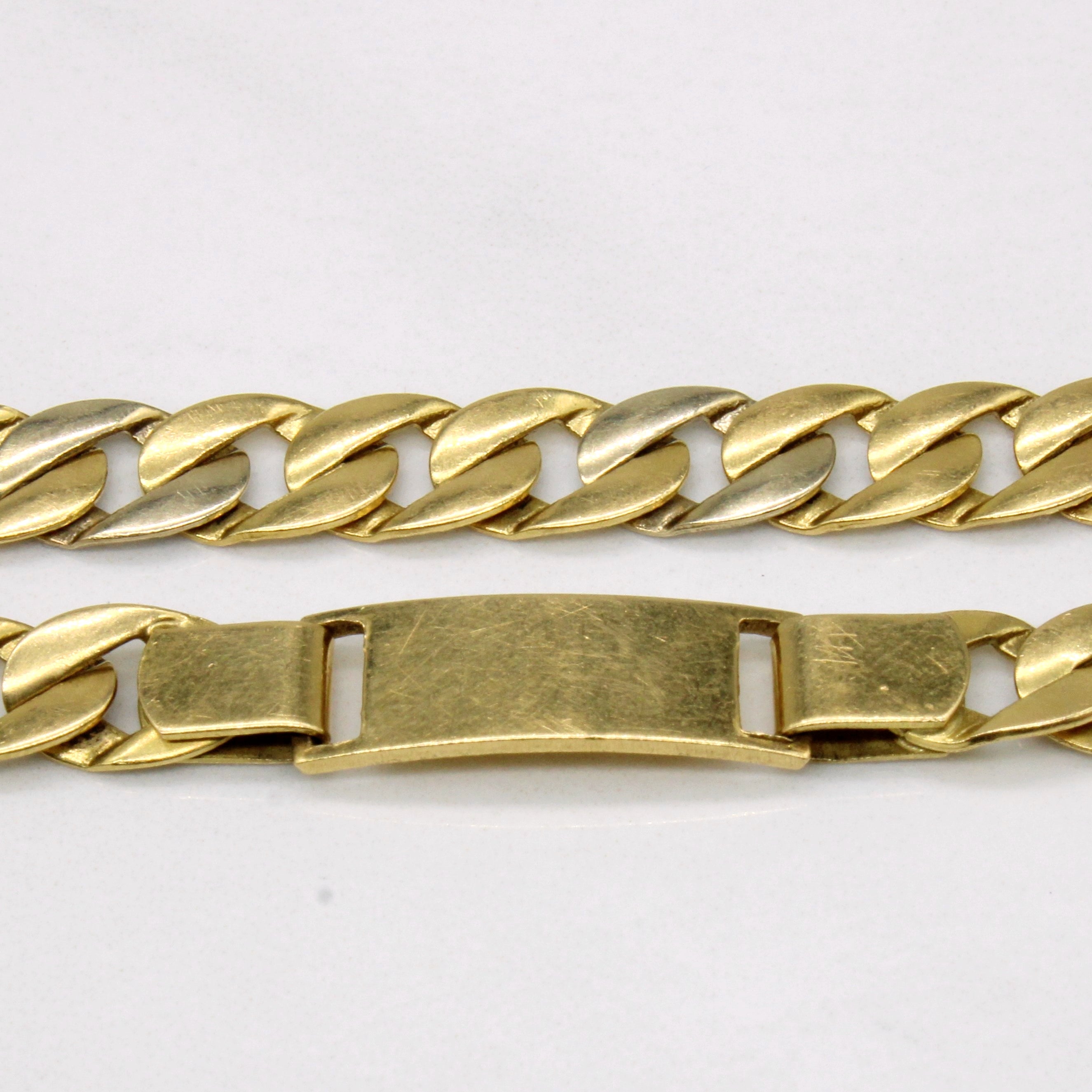 18k Two Tone Gold Bracelet | 8" |