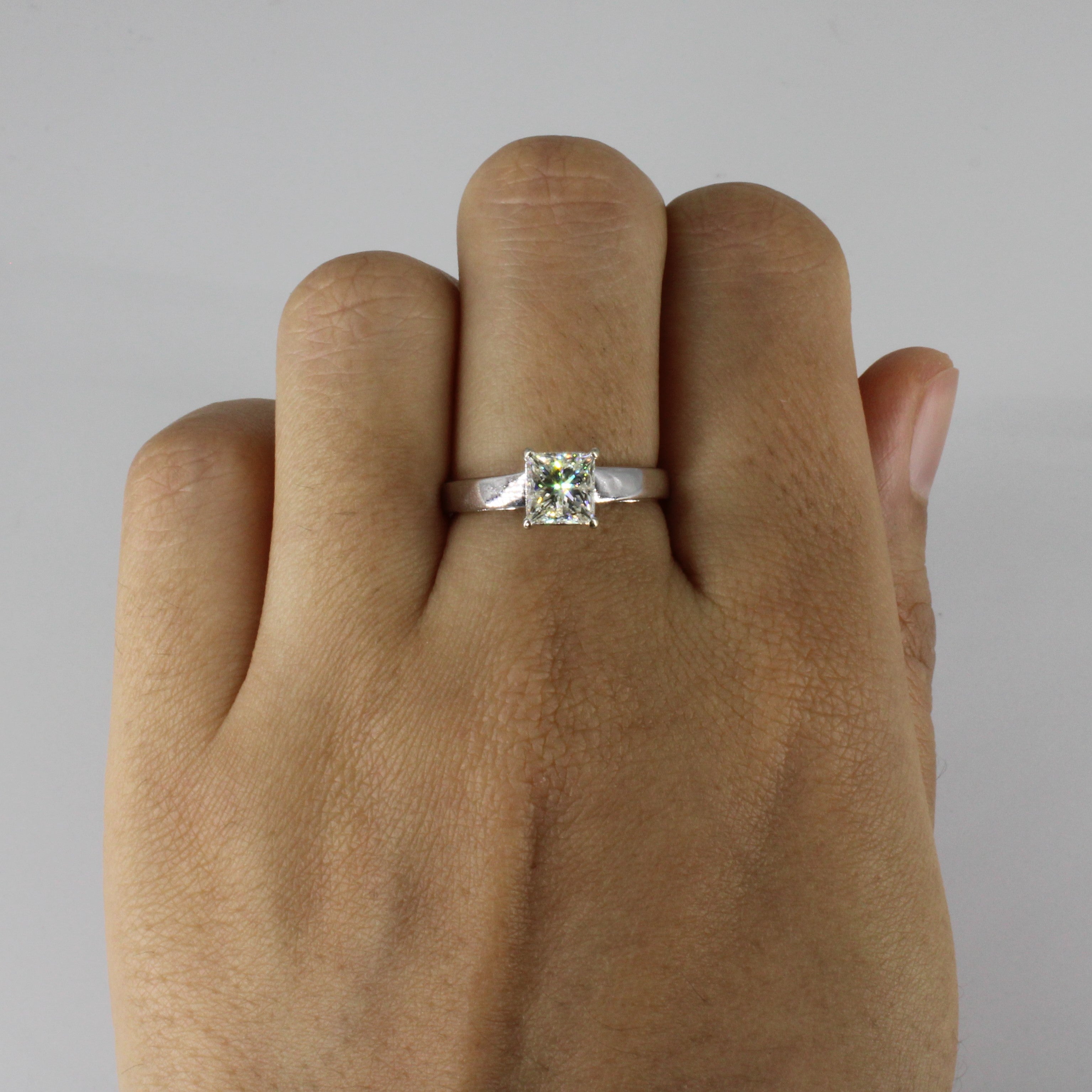 Solitaire Princess Diamond Engagement Ring | 1.07ct | SZ 7 |