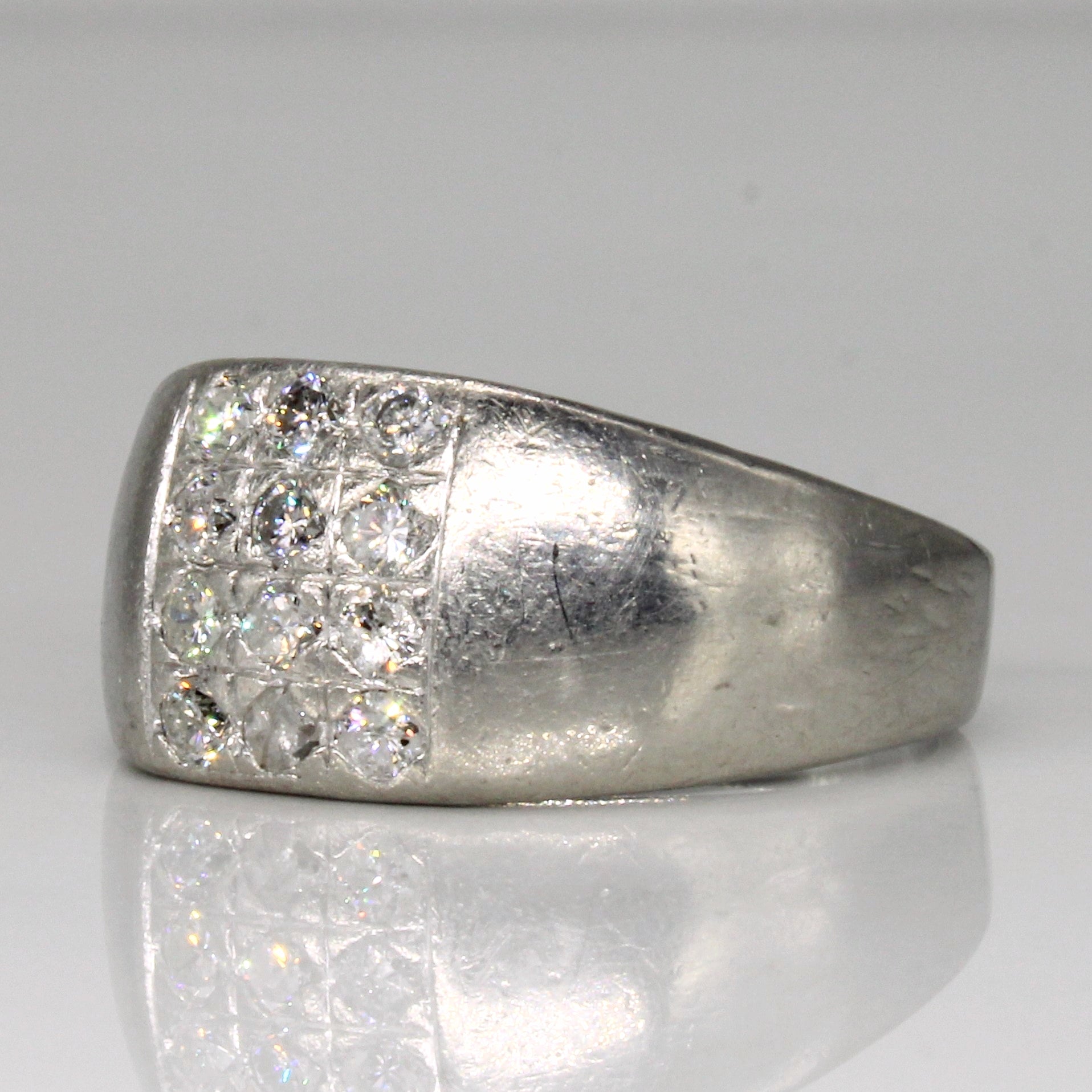 Diamond Grid Ring | 0.75ctw | SZ 10.5 |