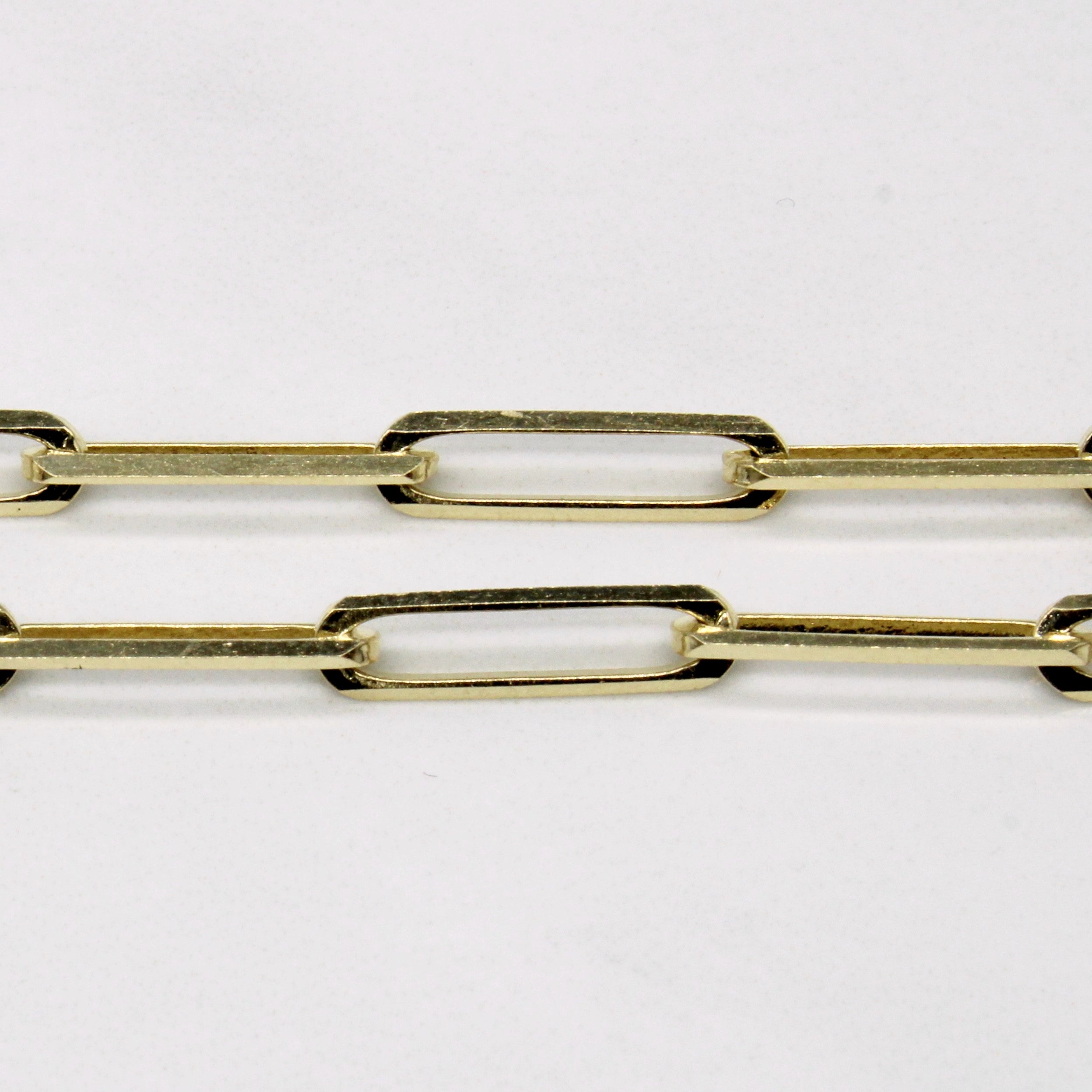 14k Yellow Gold Paperclip Chain | 18" |