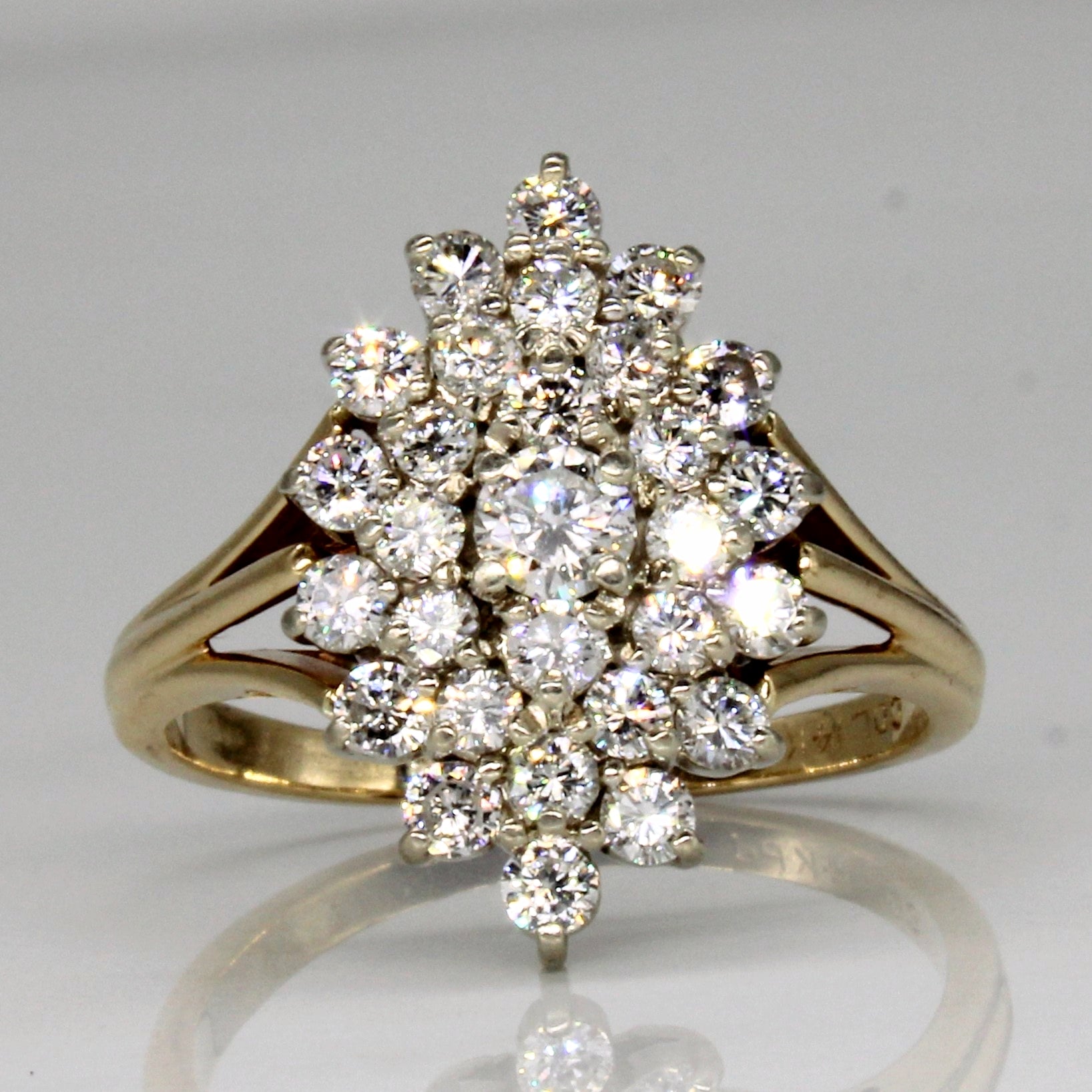 Diamond Cluster Set Ring | 1.16ctw | SZ 8 |