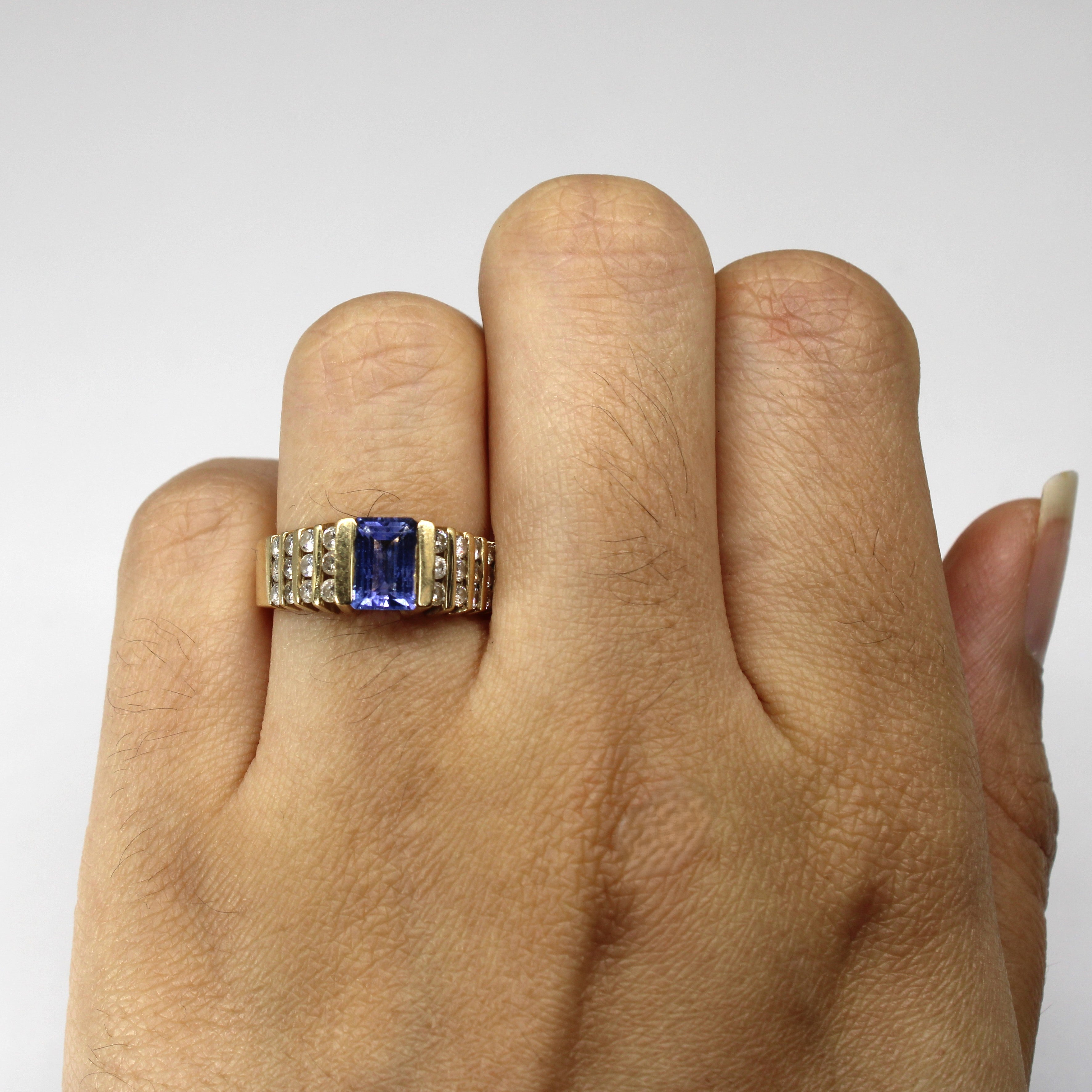 Tanzanite & Diamond Ring | 1.00ct | 0.50ctw | SZ 6 |