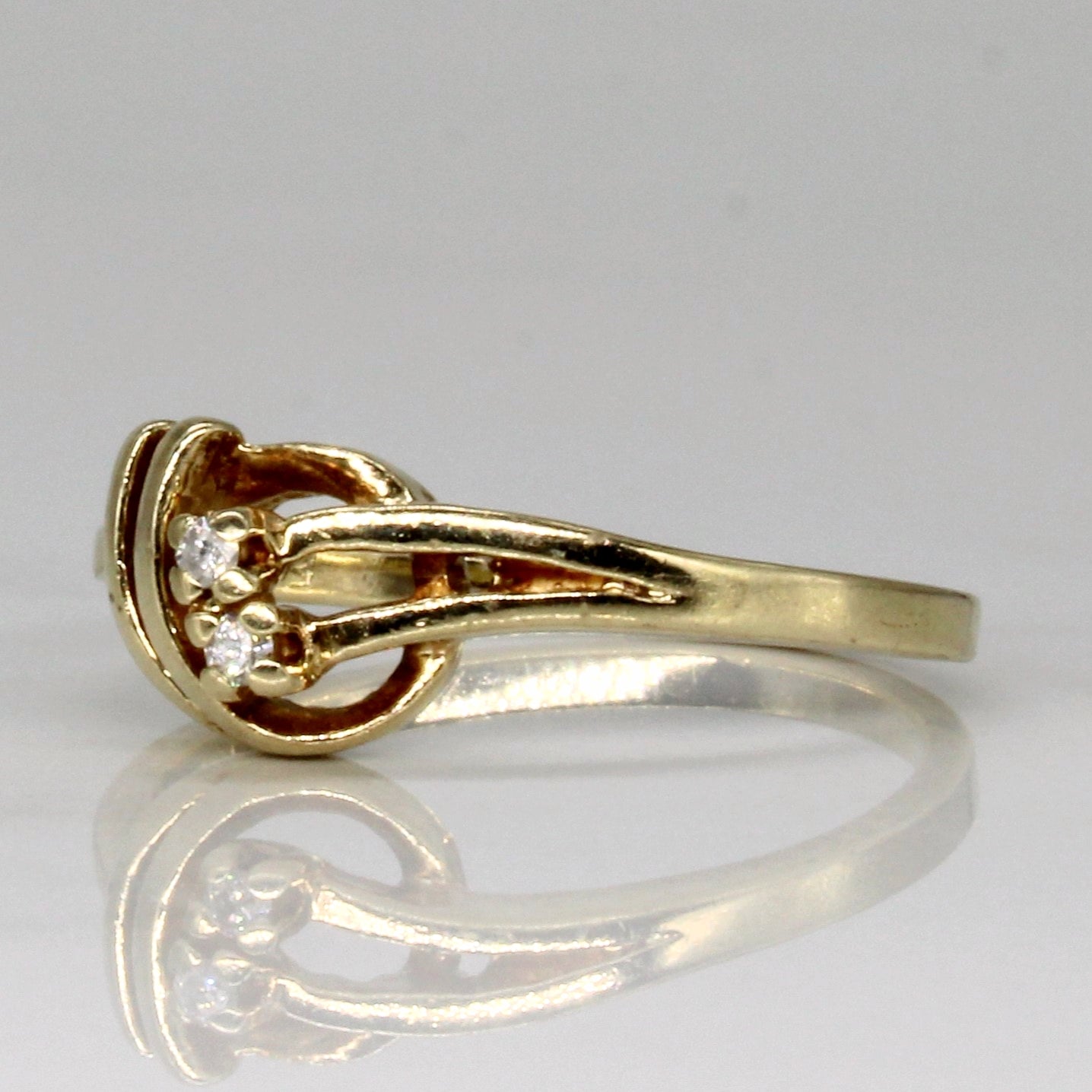 Diamond Knot Ring | 0.02ctw | SZ 6 |