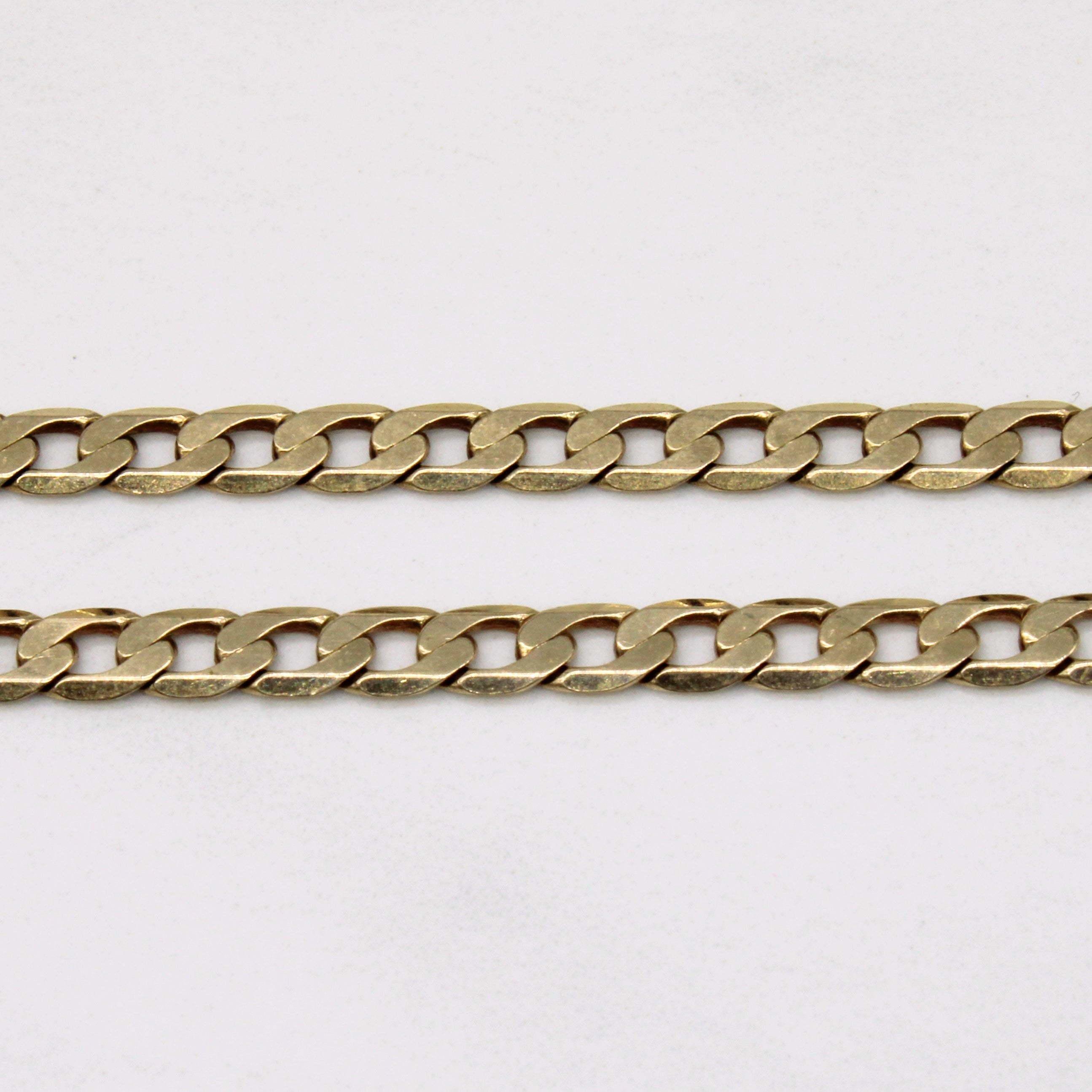 9k Yellow Gold Curb Link Chain | 20" |