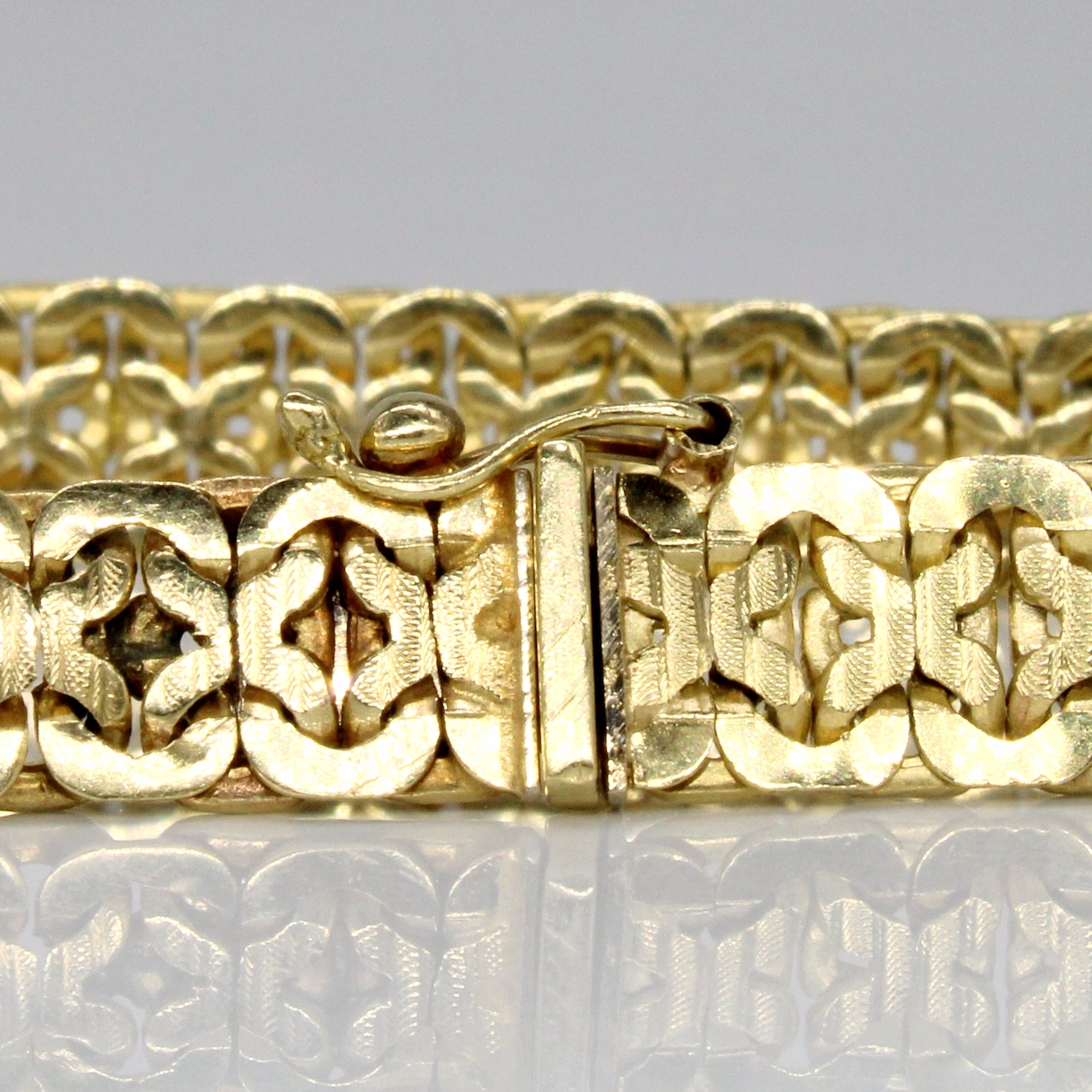 14k Yellow Gold Flat Link Bracelet | 7.25" |