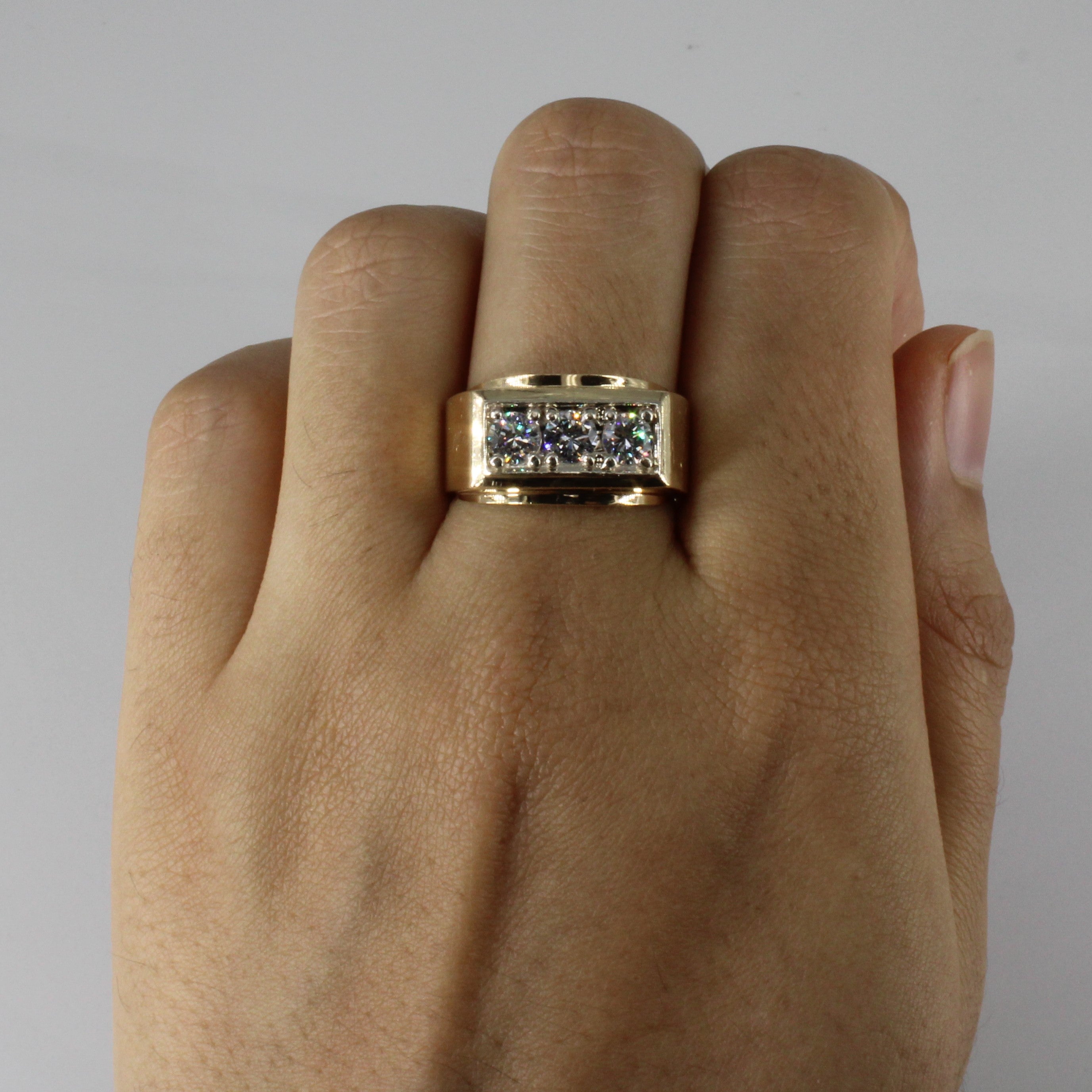 Three Stone Diamond Ring | 0.78ctw | SZ 8.25 |
