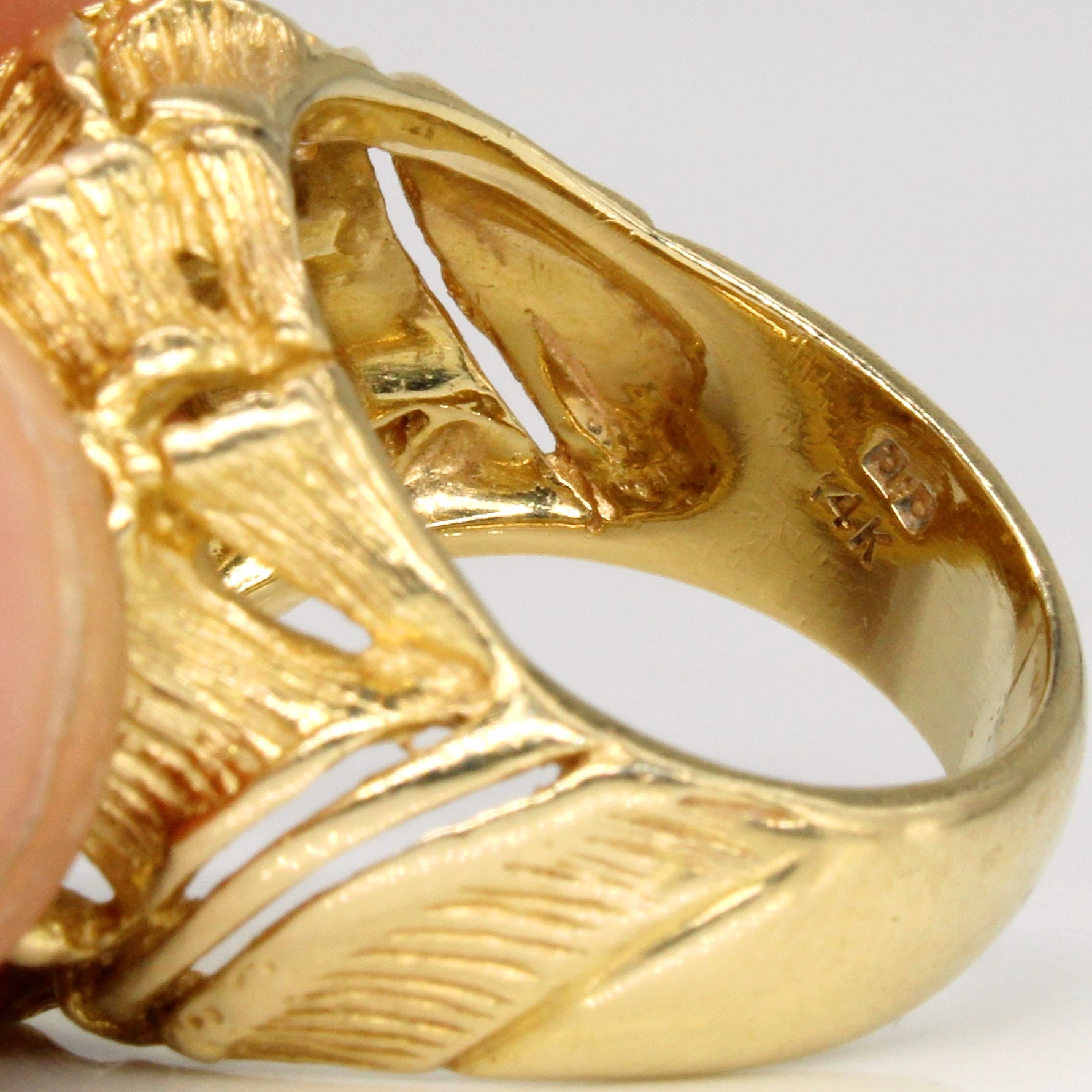 14k Yellow Gold Bamboo Ring | SZ 7.75 |