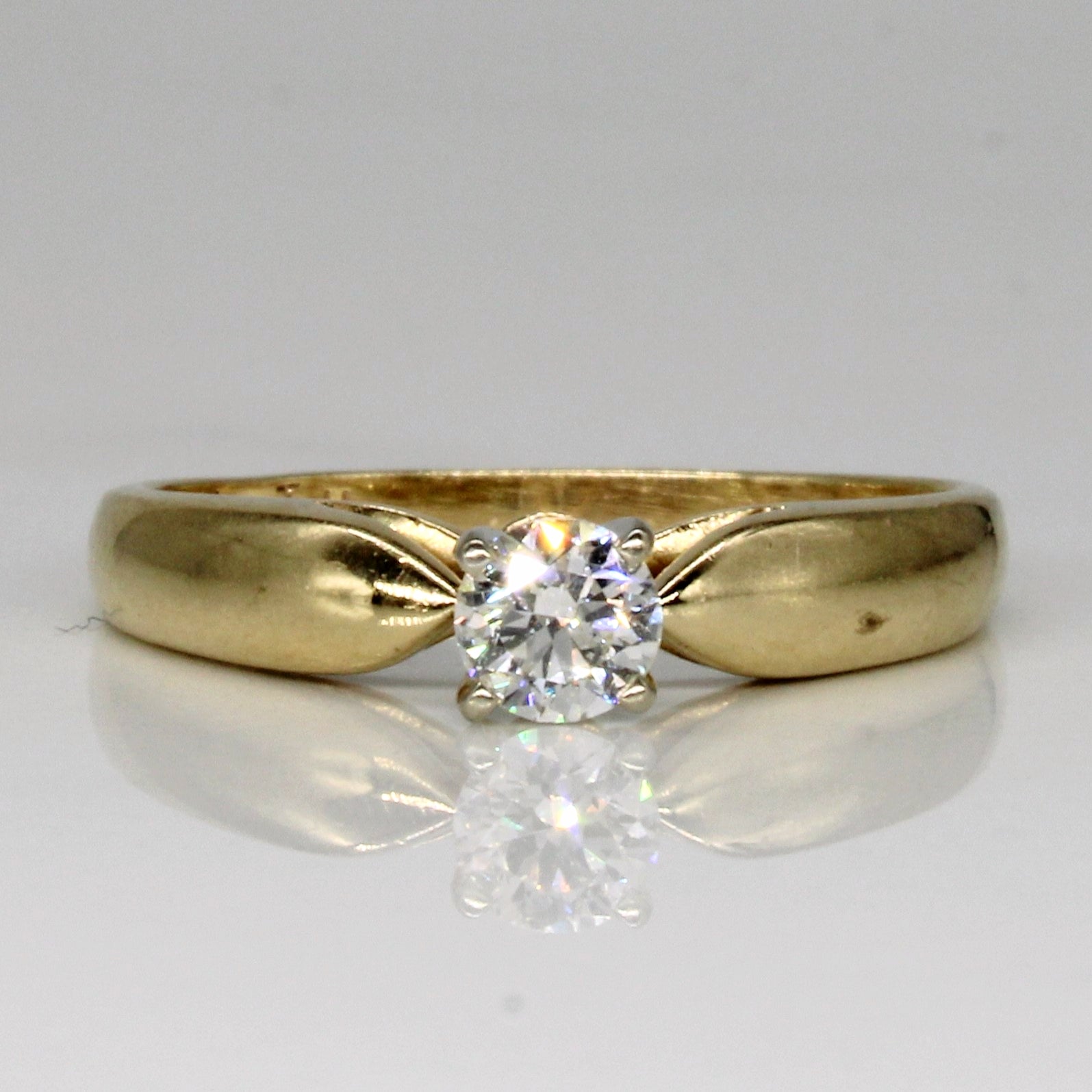 Cathedral Set Diamond Engagement Ring | 0.35ct | SZ 8.25 |