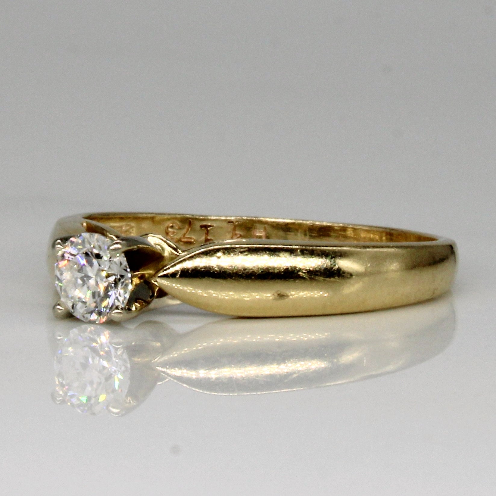 Cathedral Set Diamond Engagement Ring | 0.35ct | SZ 8.25 |