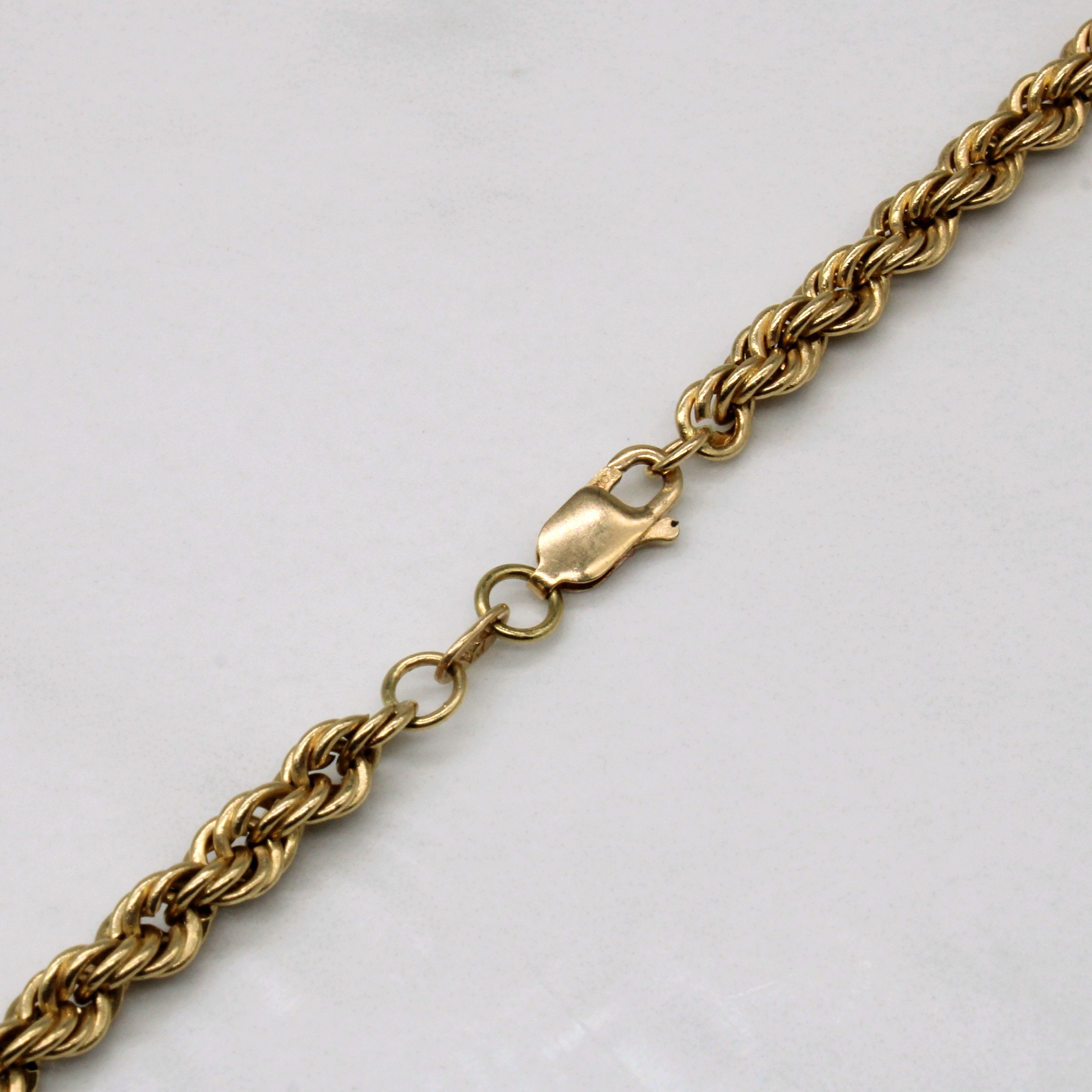 10k Yellow Gold Rope Chain | 24" |