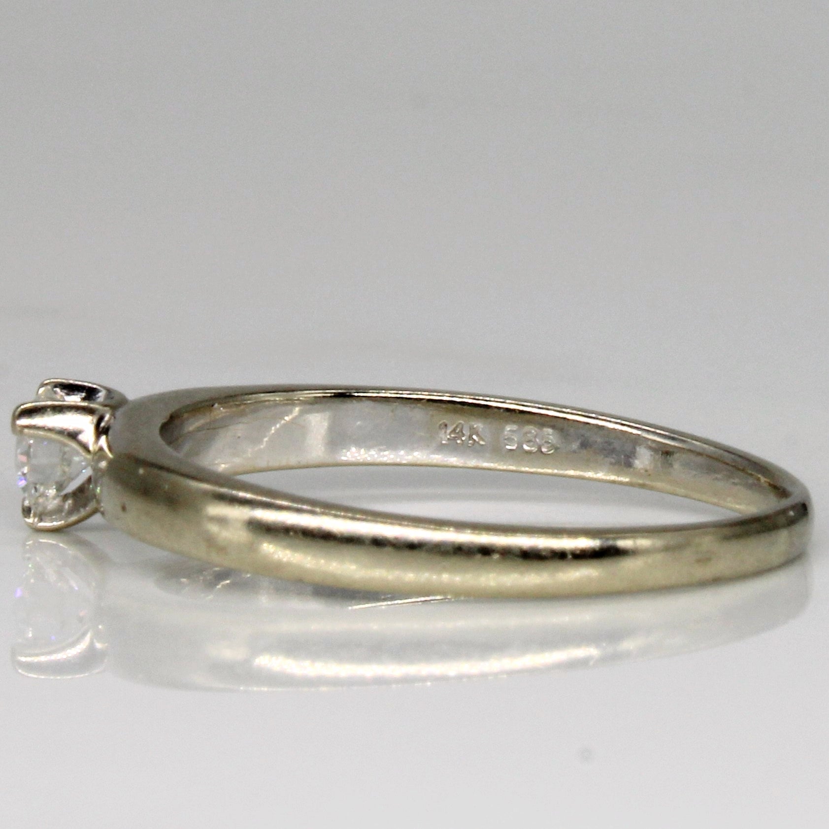 Solitaire Set Diamond Ring | 0.20ct | SZ 8 |