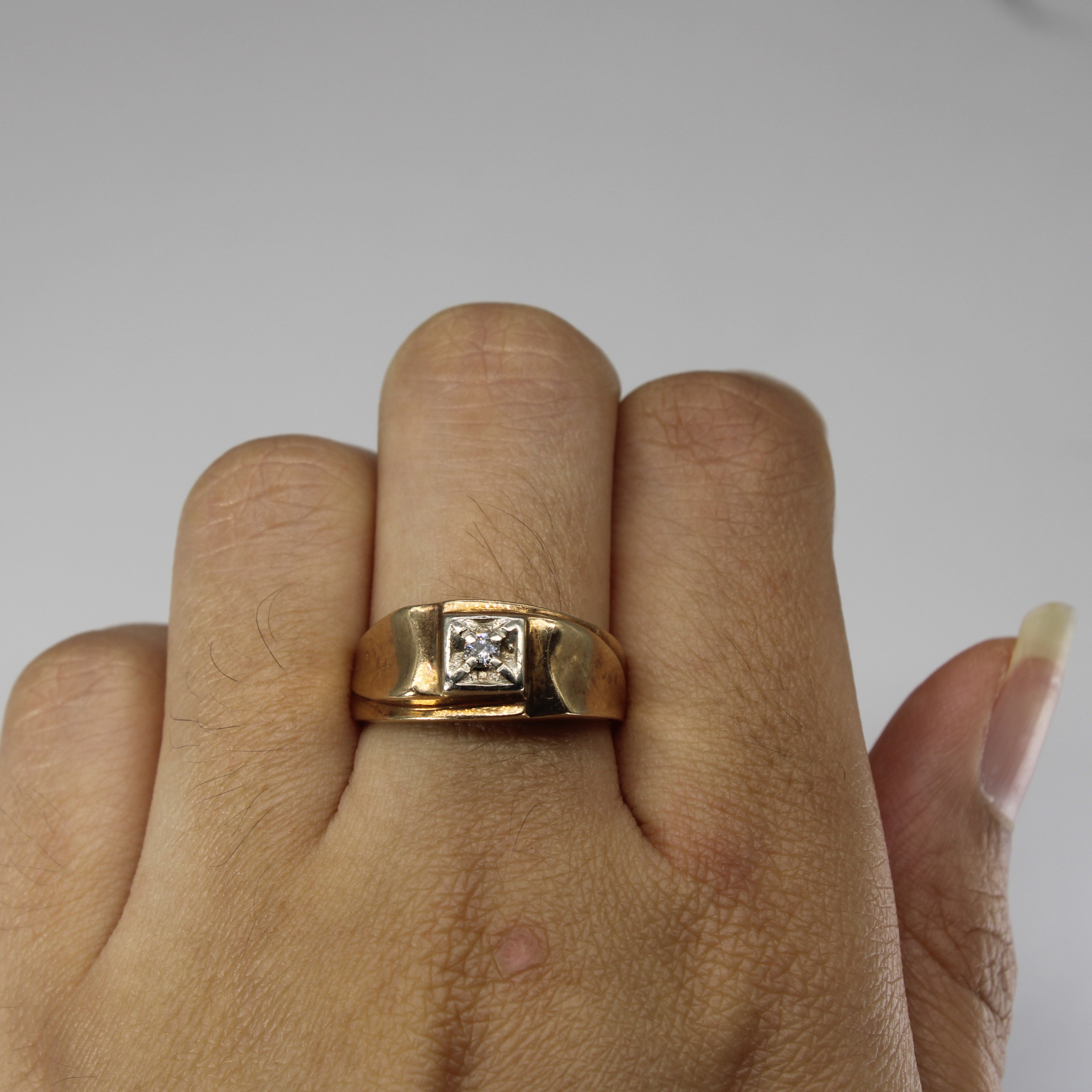 Claw Set Diamond Ring | 0.05ct | SZ 7.5 |