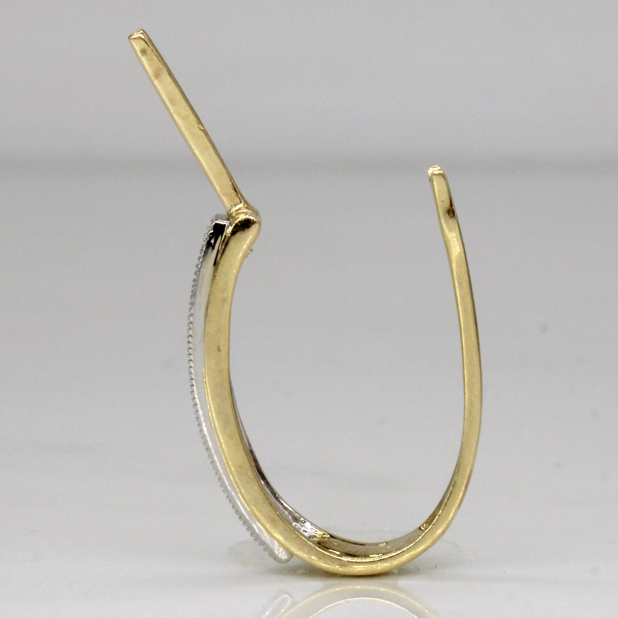 Diamond Oval Hoop Earrings | 0.22ctw |