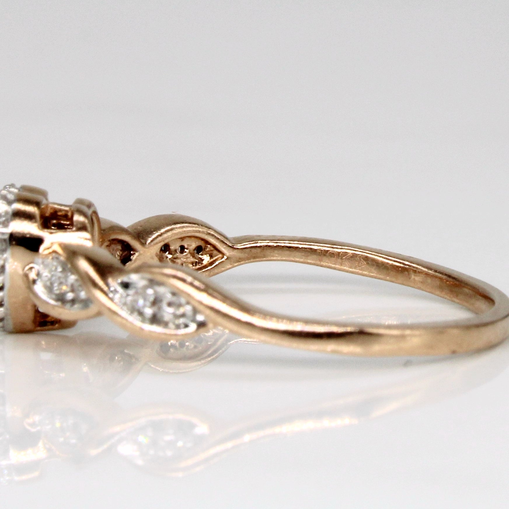Diamond Heart Ring | 0.05ctw | SZ 7.25 |