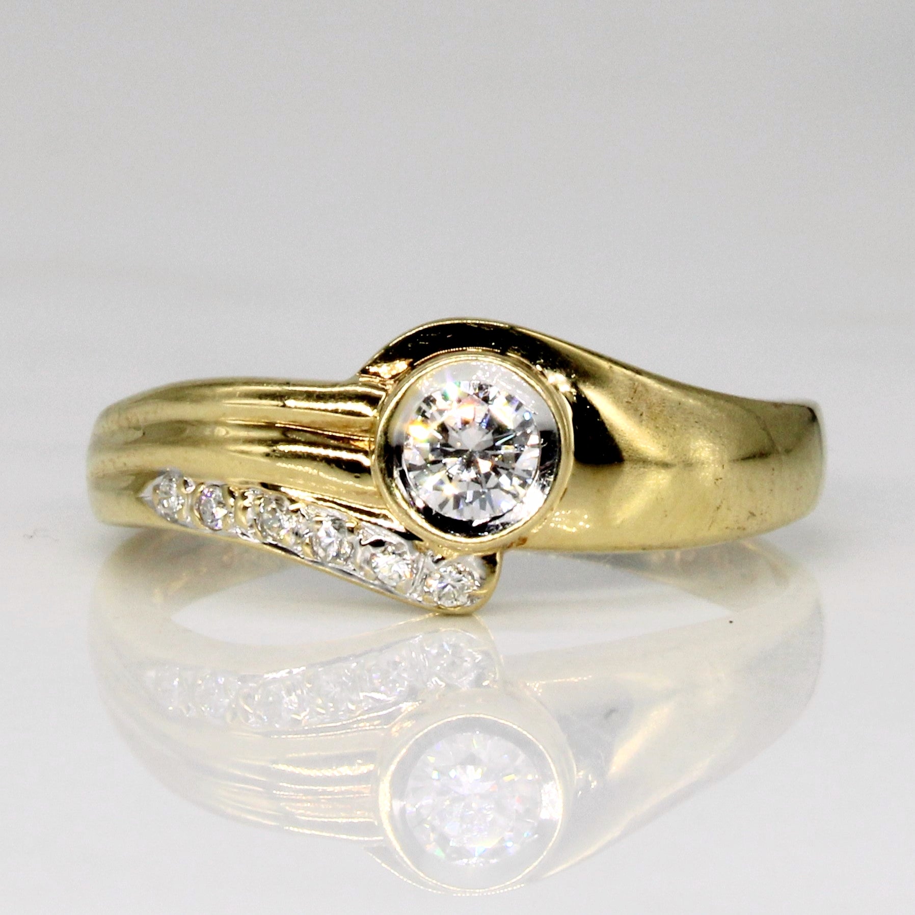 Diamond Bypass Ring | 0.22ctw | SZ 7 |