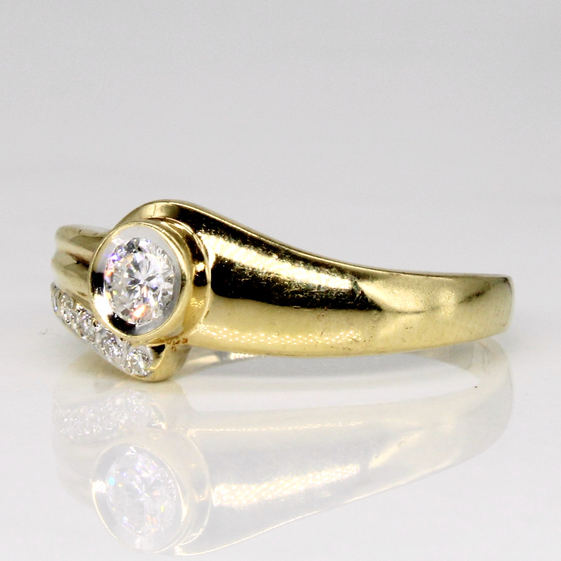 Diamond Bypass Ring | 0.22ctw | SZ 7 |