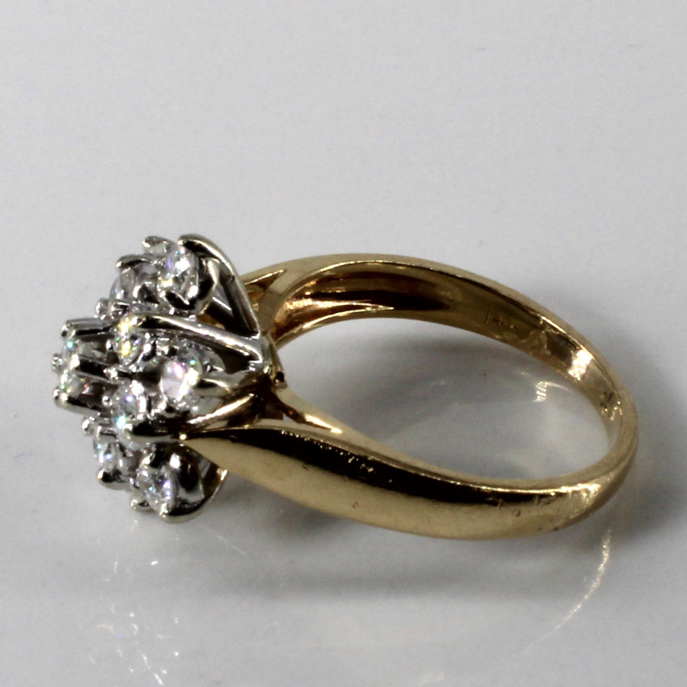 Cluster Diamond Cocktail Ring | 1.00ctw | SZ 6 |