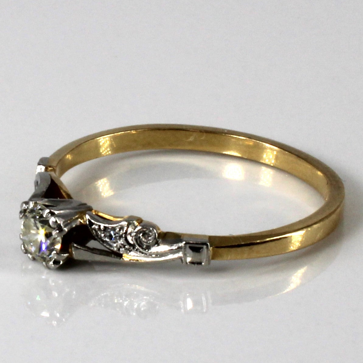 Vintage Diamond Engagement Ring | 0.29ctw | SZ 9.25 |