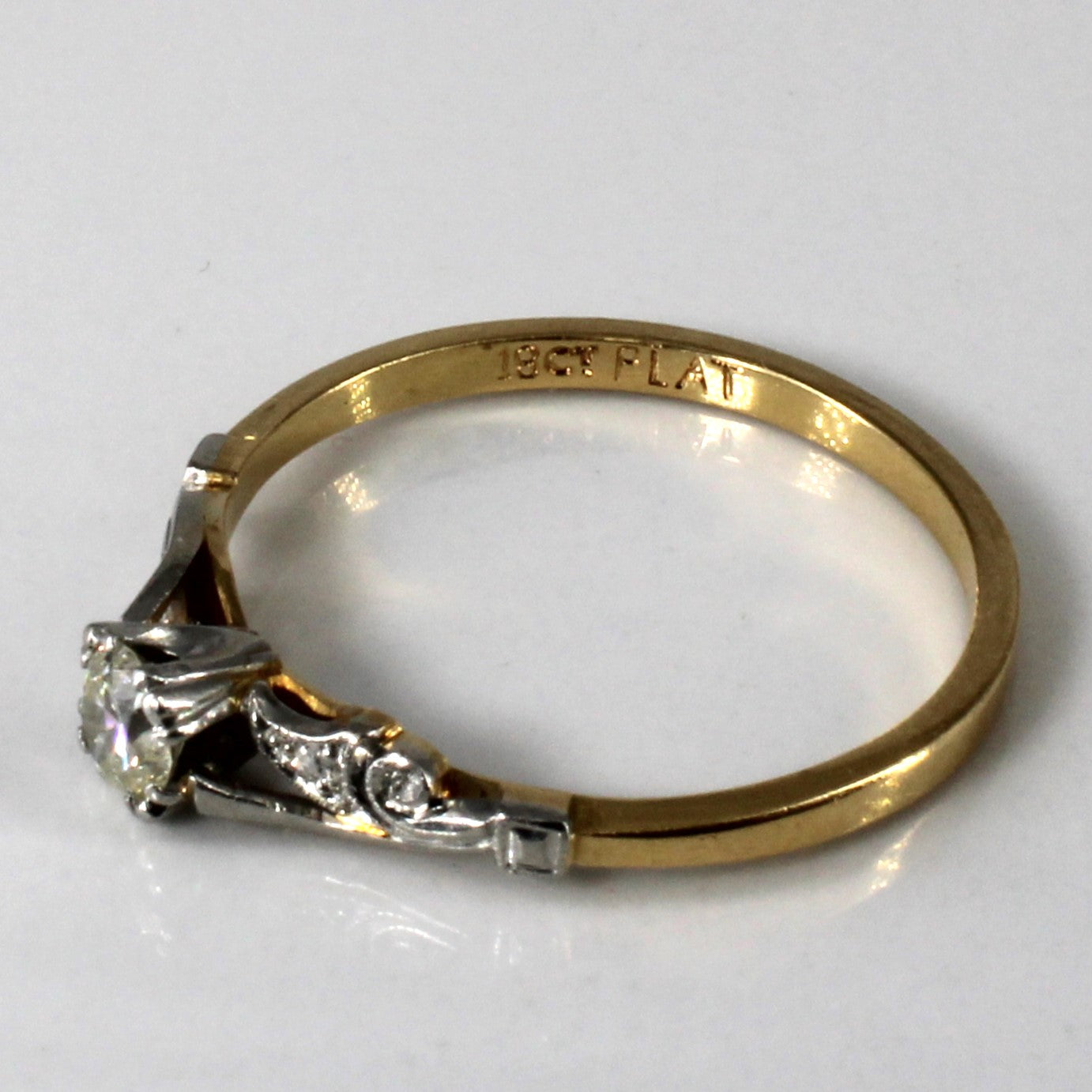 Vintage Diamond Engagement Ring | 0.29ctw | SZ 9.25 |