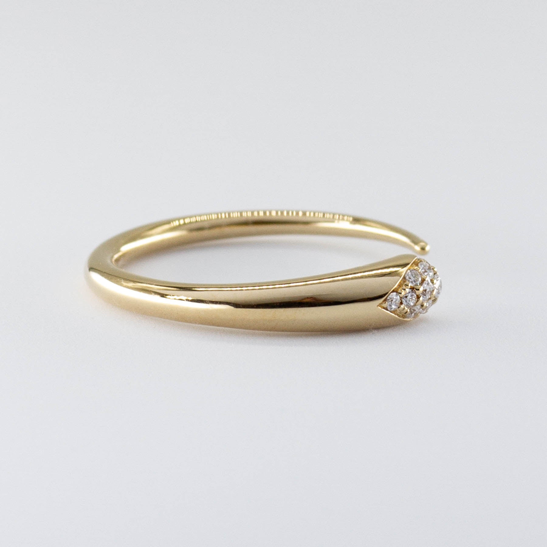 Bague Rachel Weld en or jaune 18 carats, sertie griffes | 0,13 carat au total, options disponibles