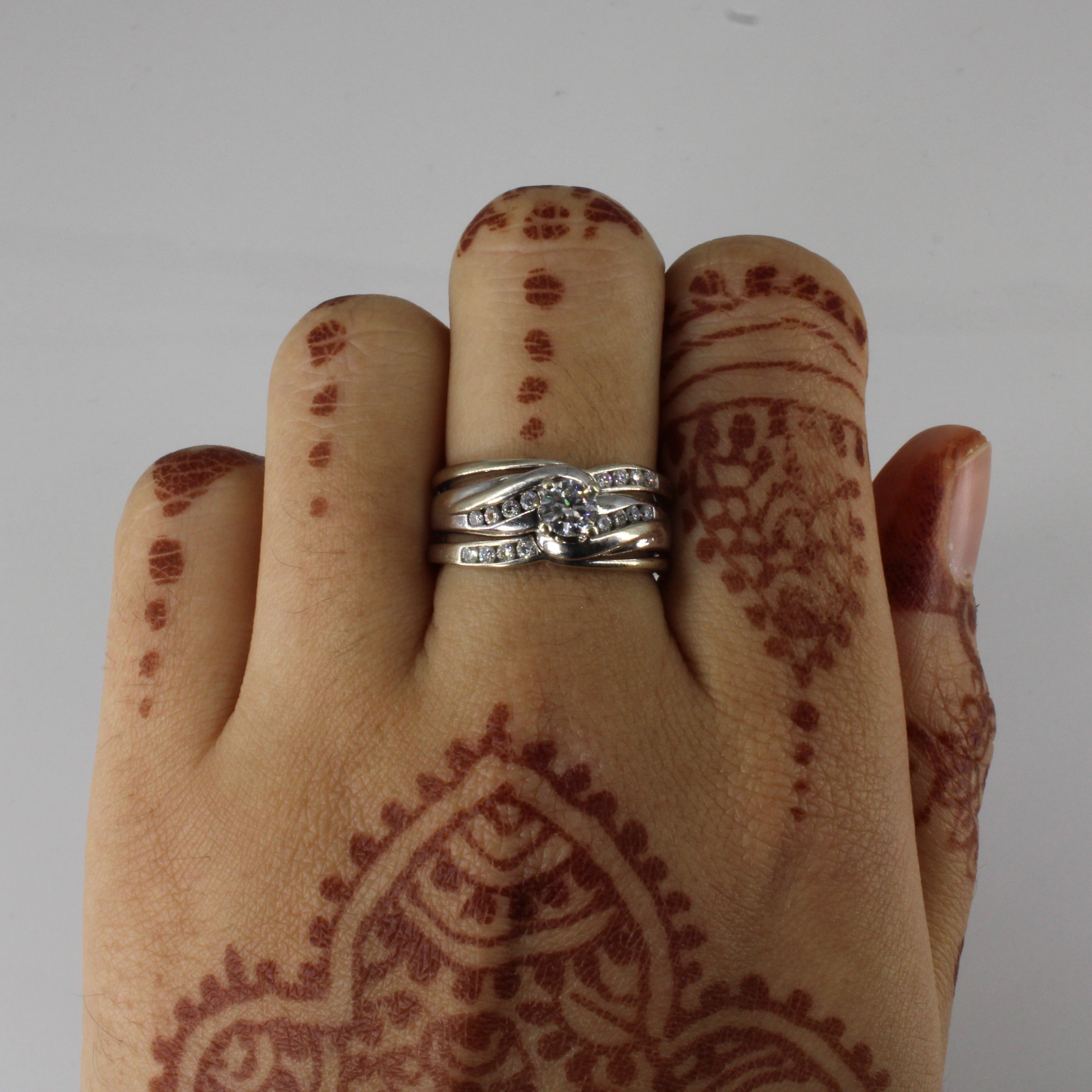 Channel Set Diamond Soldered Fitting Ring | 0.62ctw | SZ 7 |