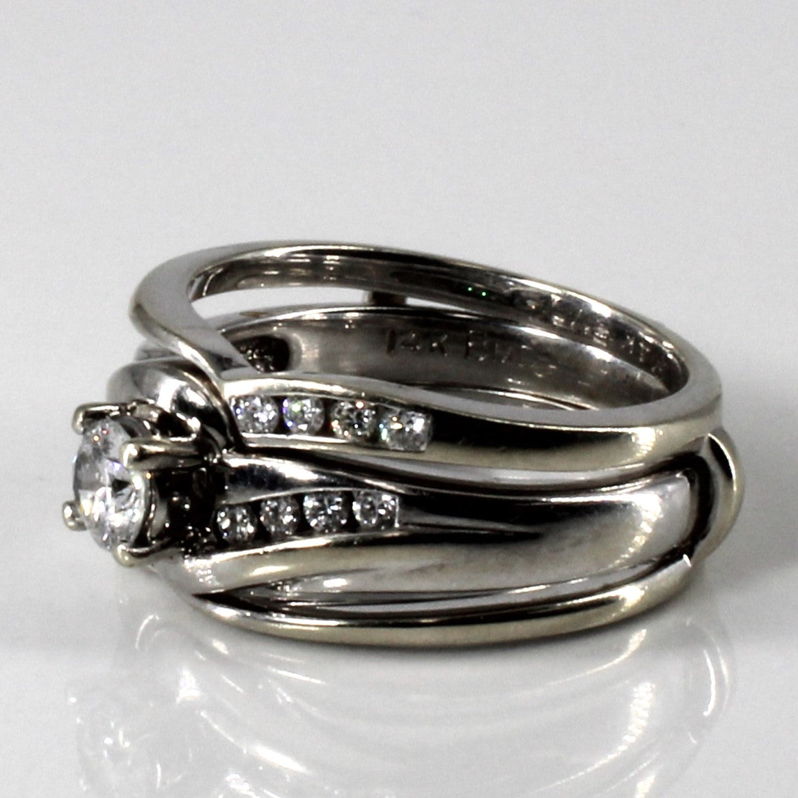 Channel Set Diamond Soldered Fitting Ring | 0.62ctw | SZ 7 |