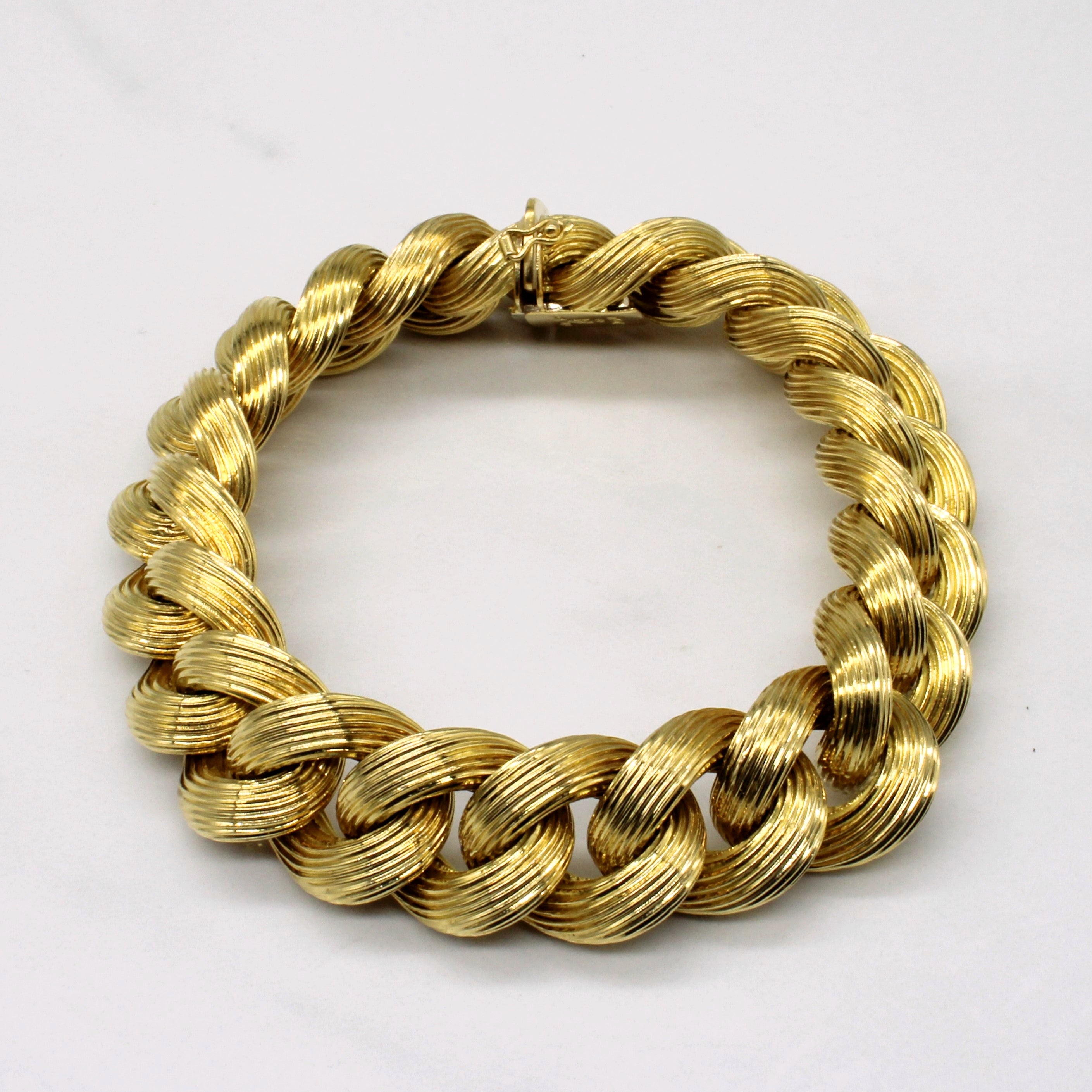 Bracelet en or jaune 18 carats | 8 pouces |
