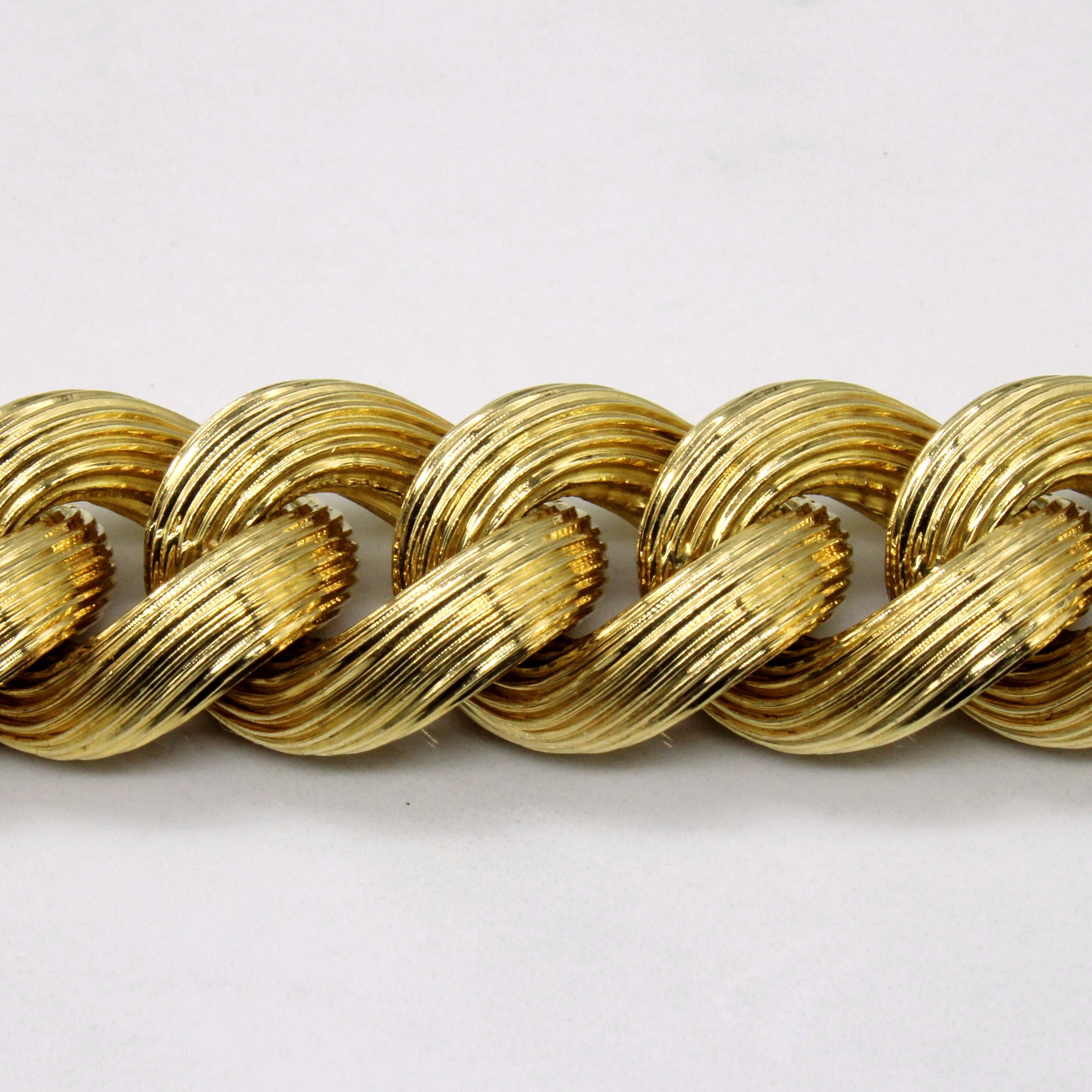 Bracelet en or jaune 18 carats | 8 pouces |