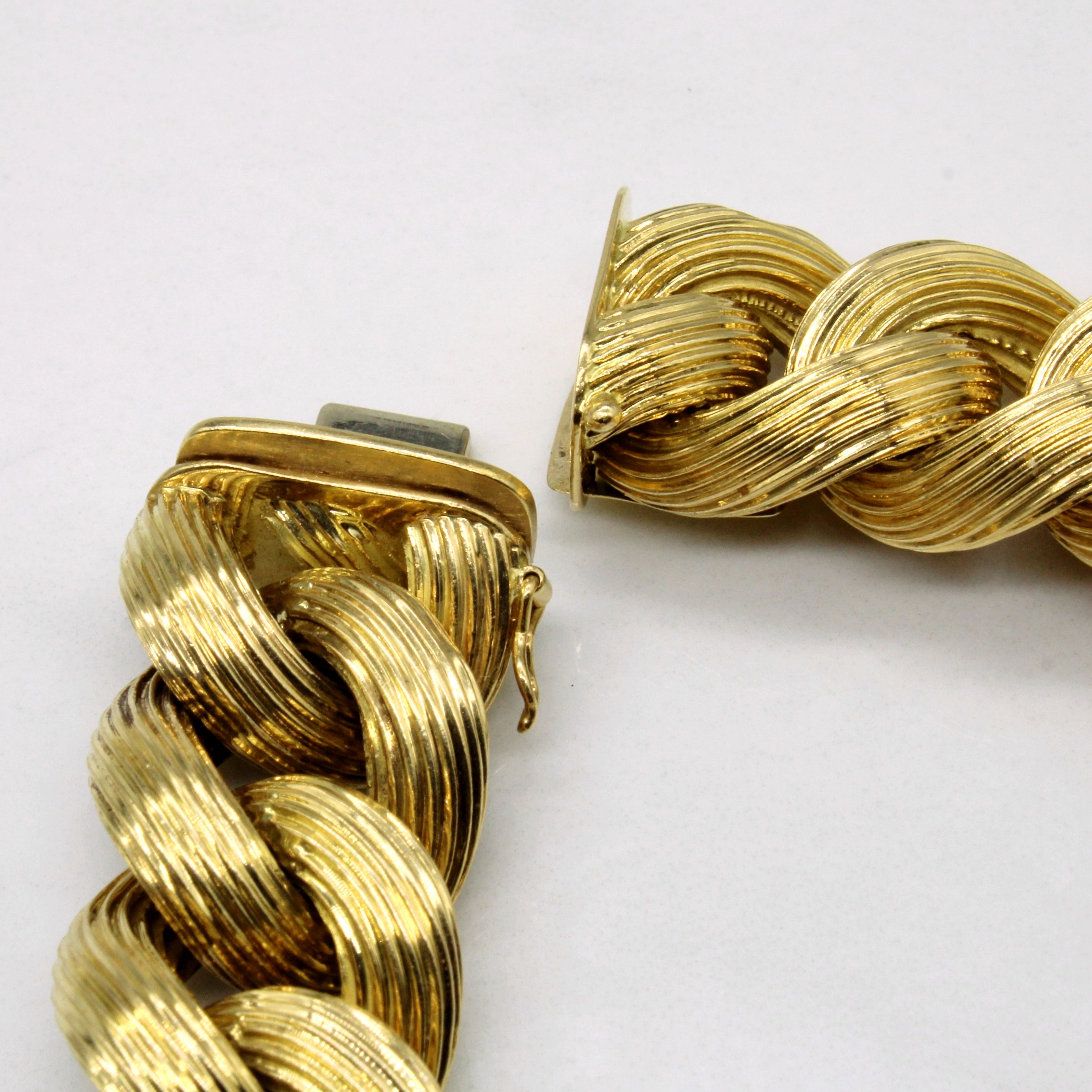 Bracelet en or jaune 18 carats | 8 pouces |