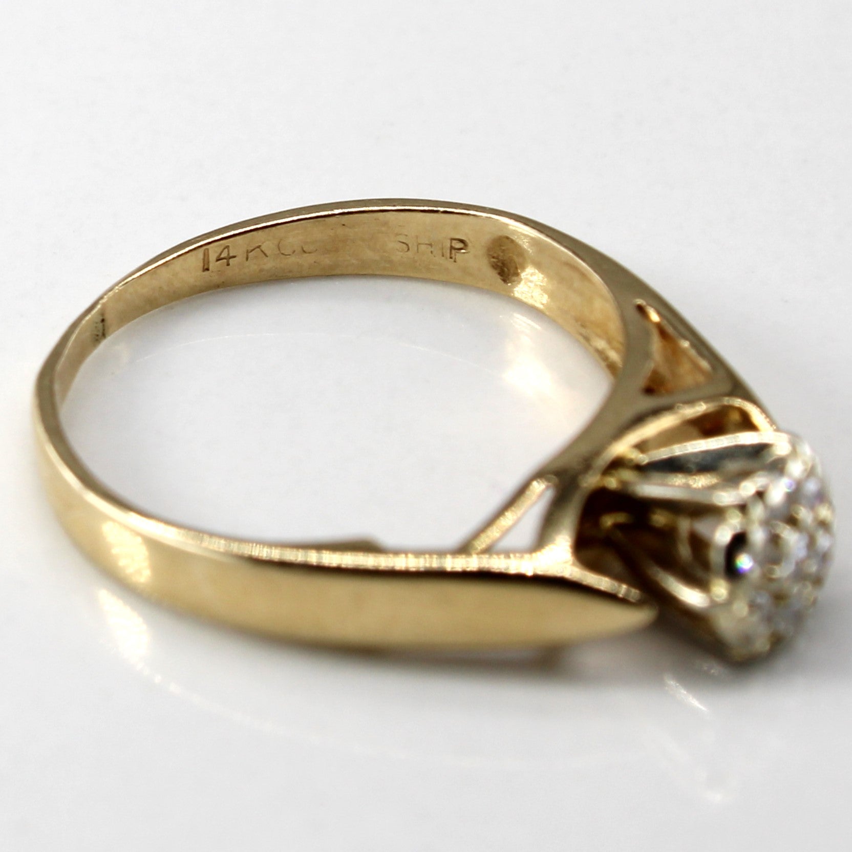 High Set Cluster Diamond Ring | 0.07ctw | SZ 4.5 |