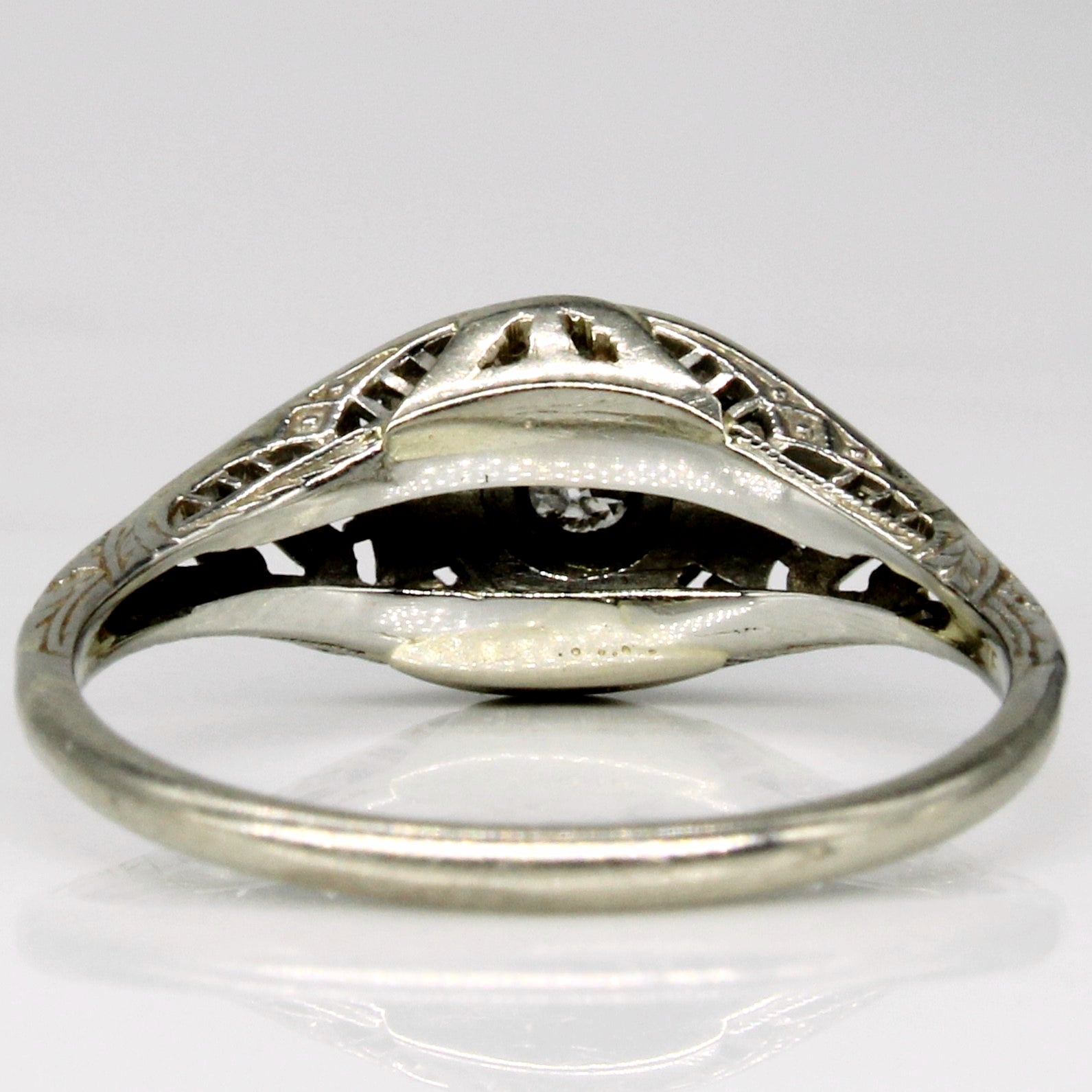 Art Deco European Cut Diamond Ring | 0.10ct | SZ 6.75 |