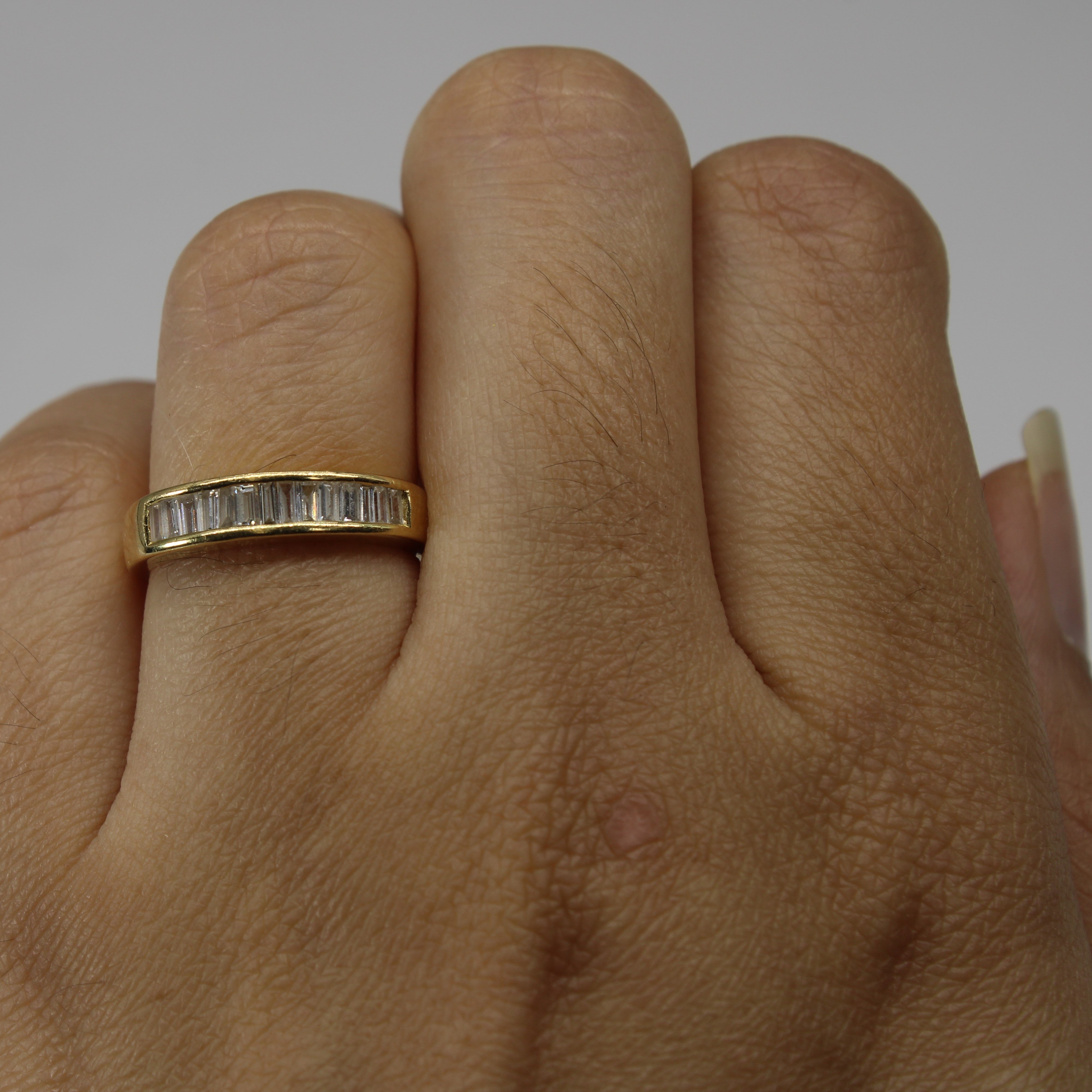 Baguette Diamond Channel Set Band | 0.42ctw | SZ 5.25 |