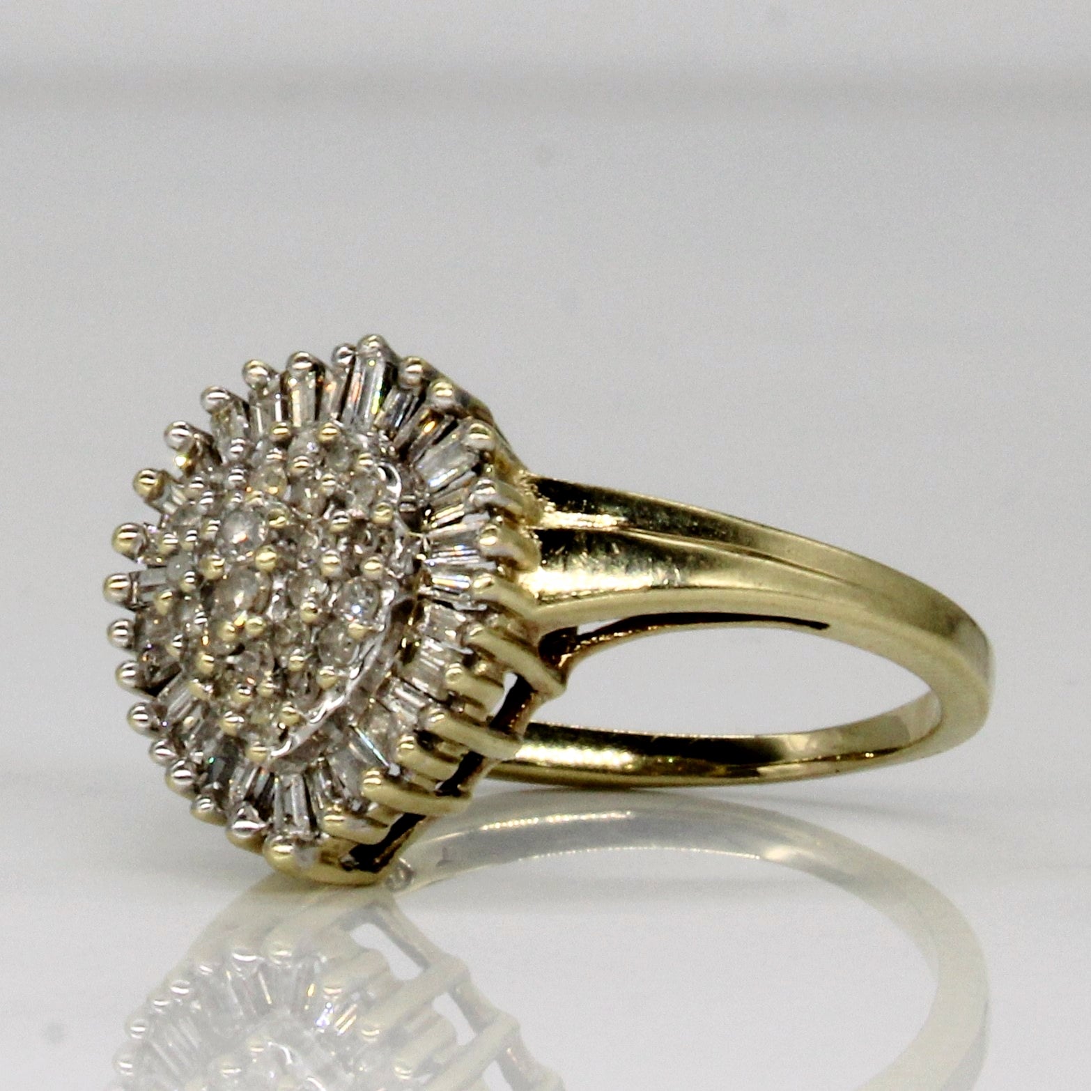 Bague sertie de diamants en grappe | 0,57 ct | Taille 7 |