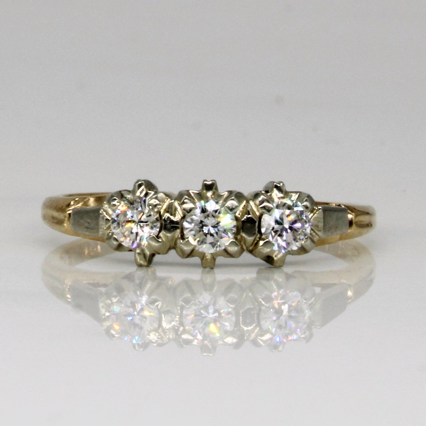 Birks' Three Stone Diamond Ring | 0.30ctw | SZ 8 |