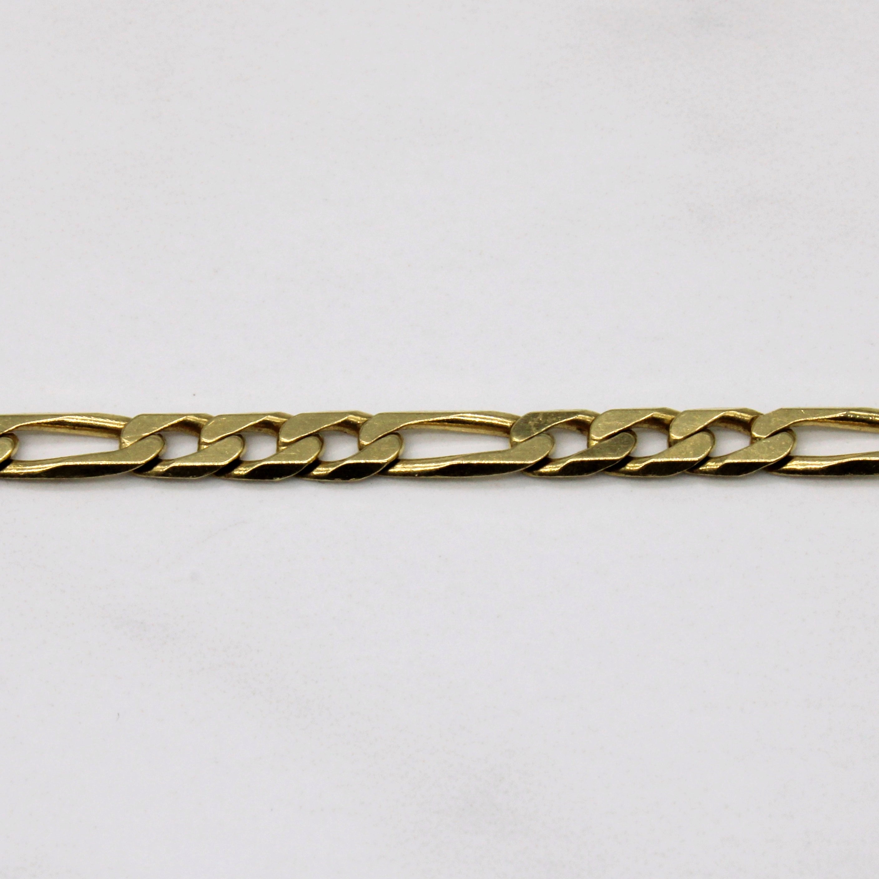 18k Yellow Gold Figarucci Link Bracelet | 7" |