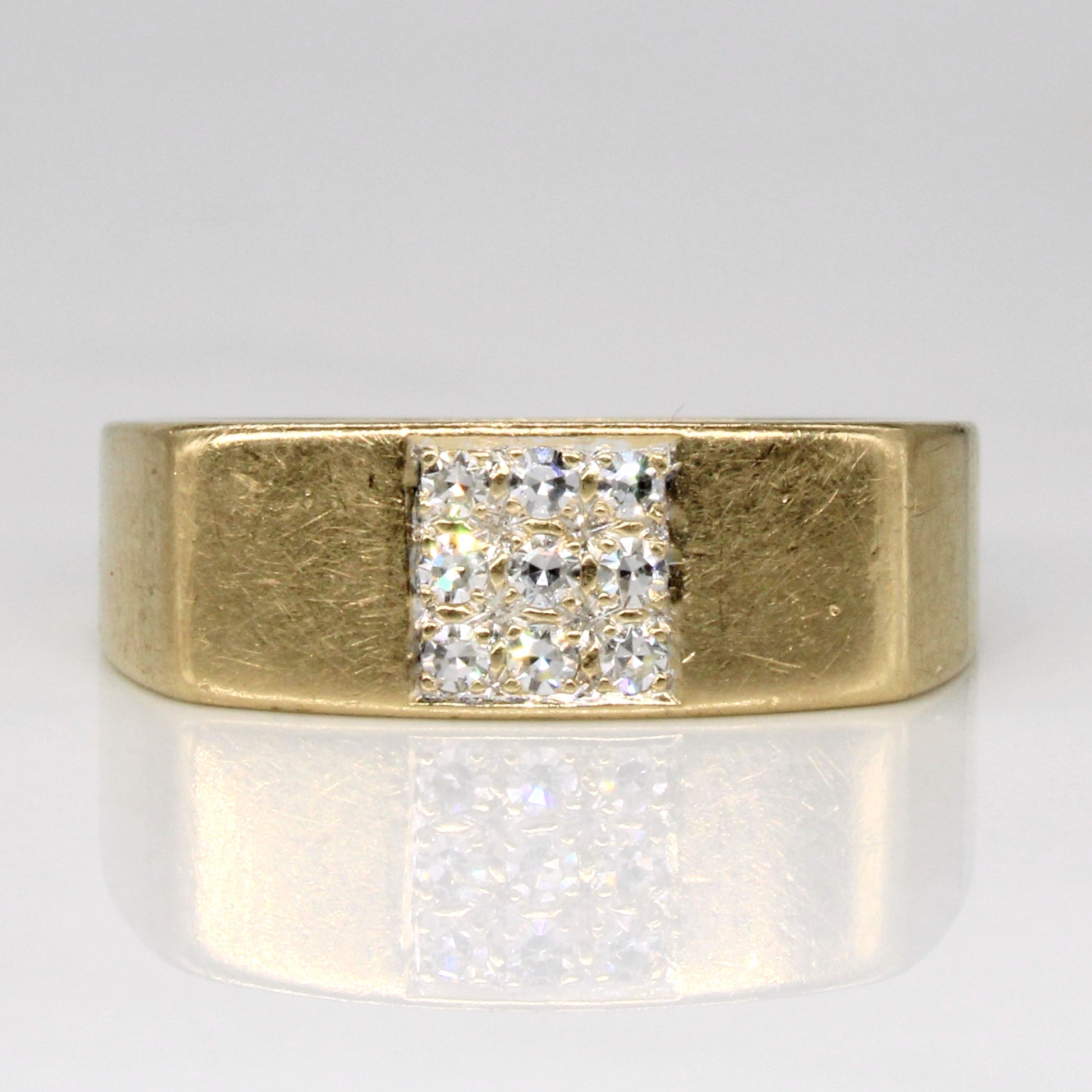 Diamond Grid Ring | 0.18ctw | SZ 9.75 |