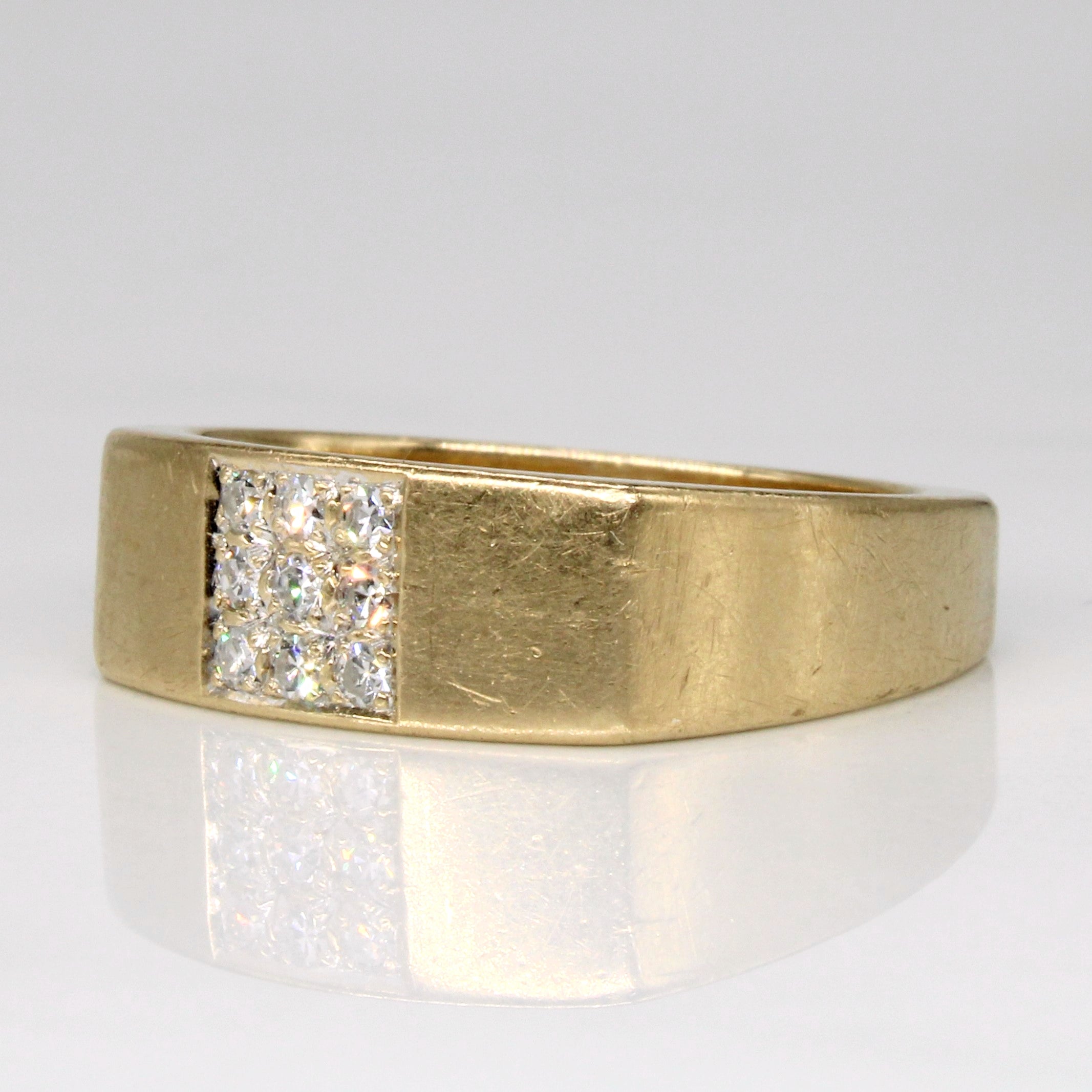 Diamond Grid Ring | 0.18ctw | SZ 9.75 |