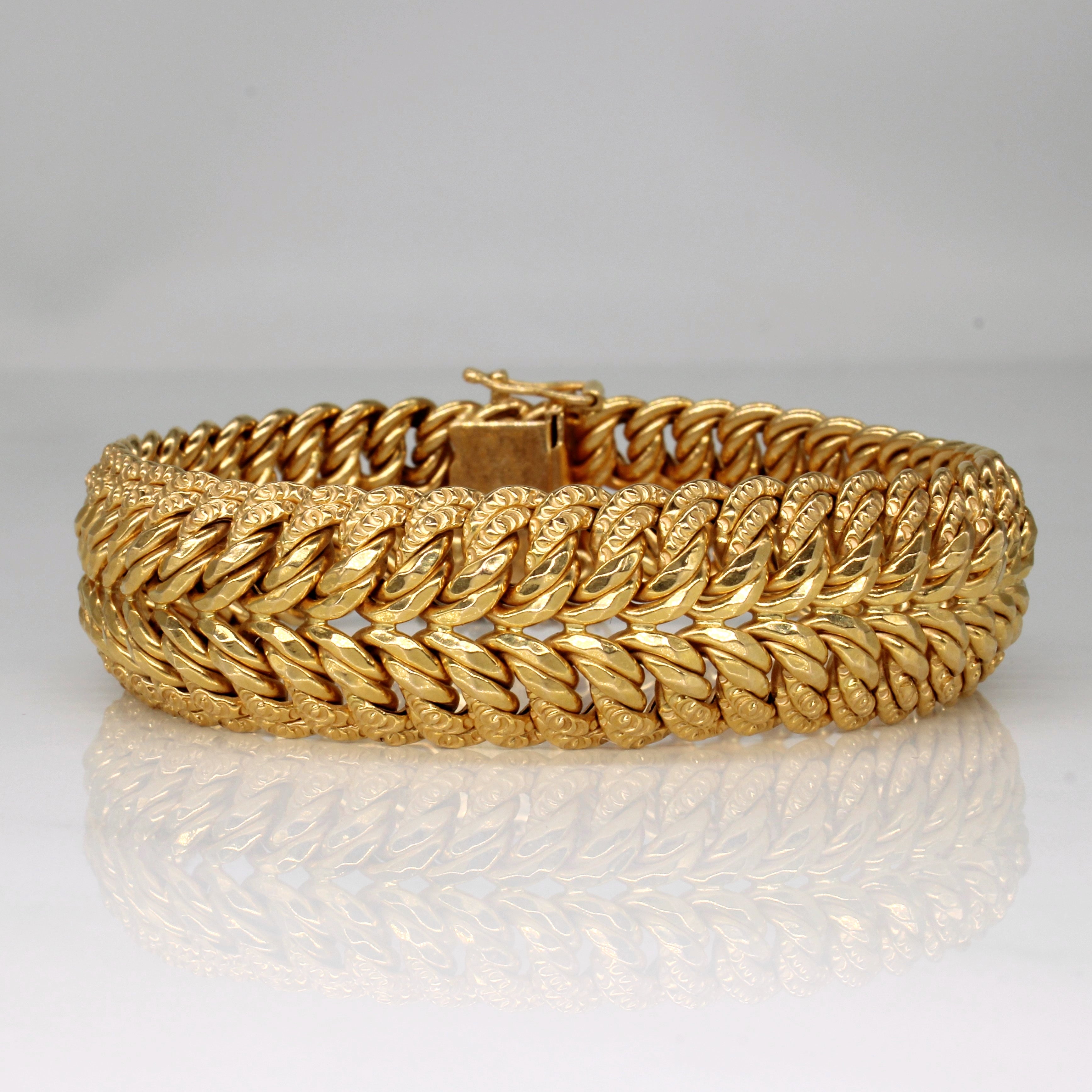 18k Yellow Gold Bracelet | 7.5" |